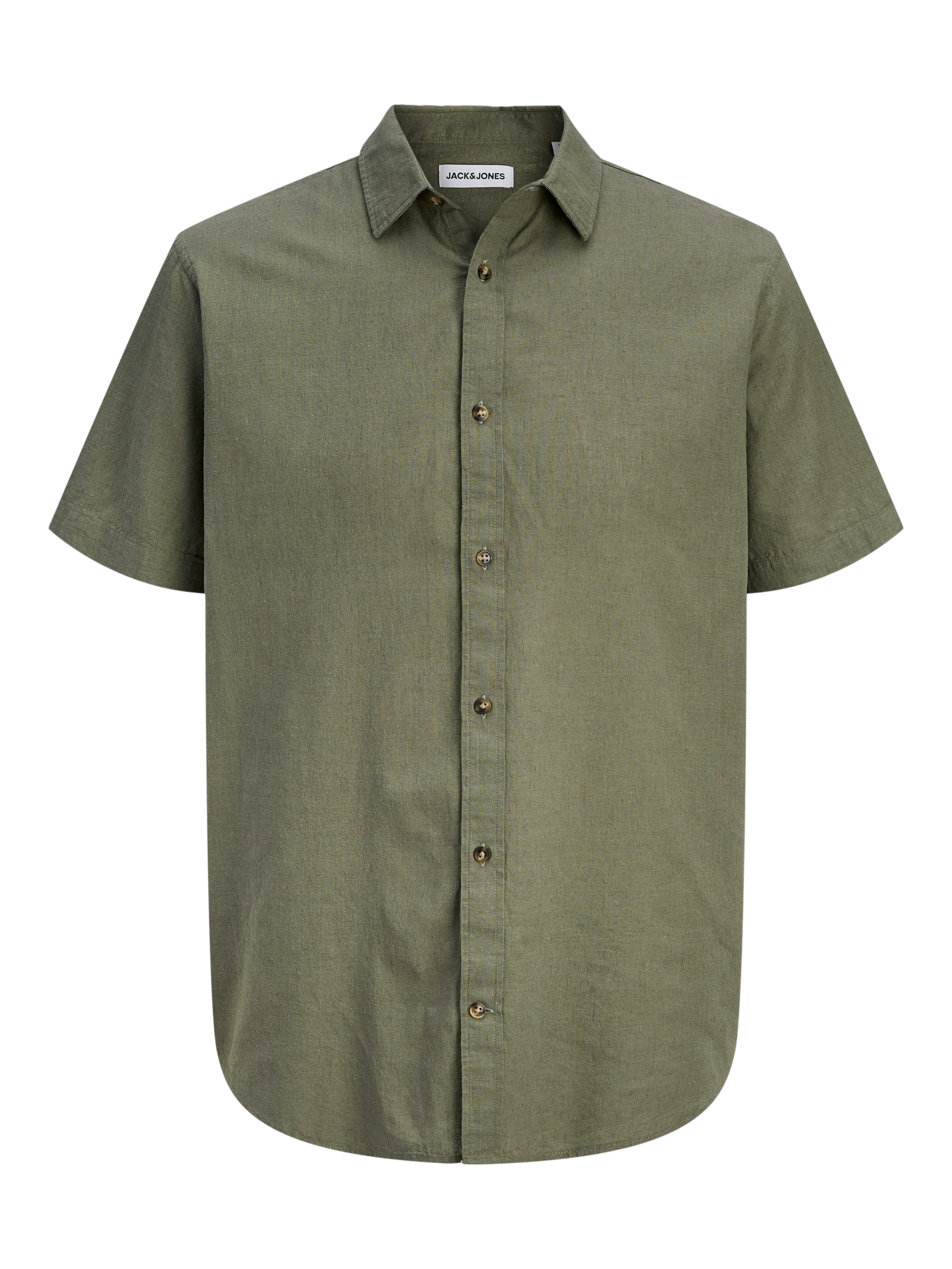 Jack & Jones Chemise à manches courtes »JJESUMMER LINEN BLEND SHIRT S/S SN« Baumwolle mit Leinen, regular fit