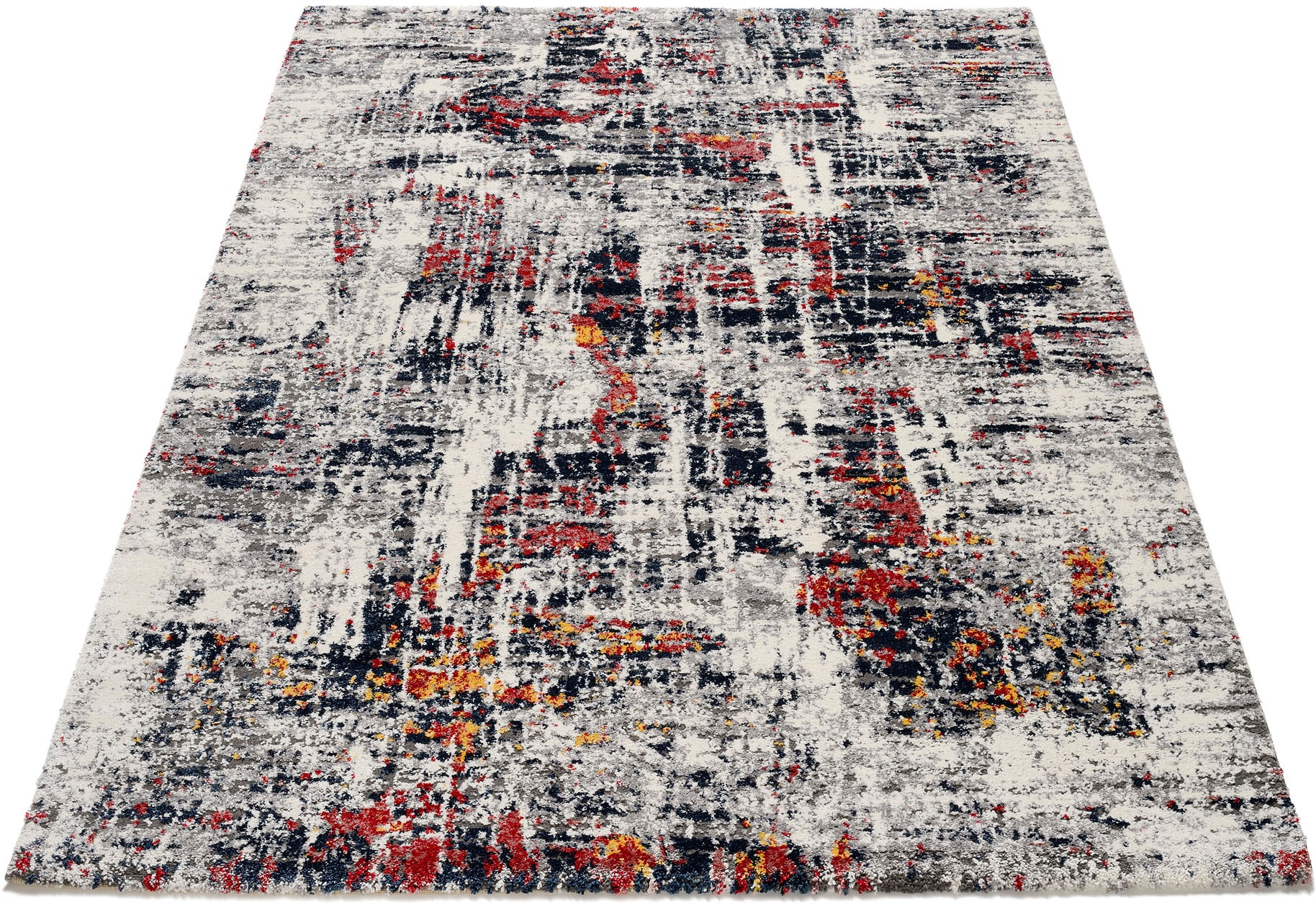 Image of OCI DIE TEPPICHMARKE Teppich "HIGH & LOW SIX" quadratisch 20 mm Höhe Hochflor, Langflor, 3D Hochtief-Optik, Wohnzimmer