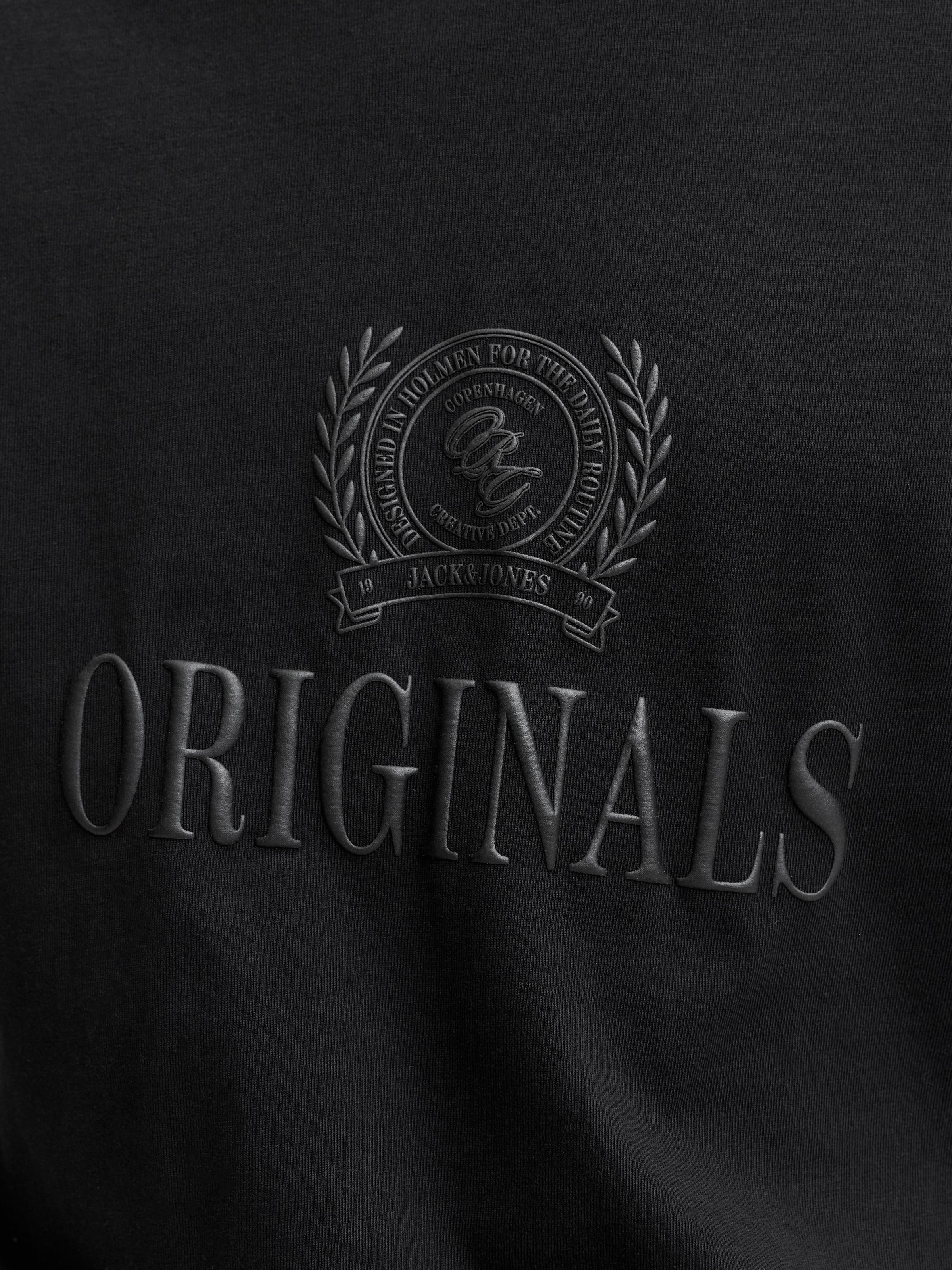Jack & Jones Shirt à col rond »JORFREDERIKSBERG MONOGRAM TEE SS CN SN« coton, coupe décontractée