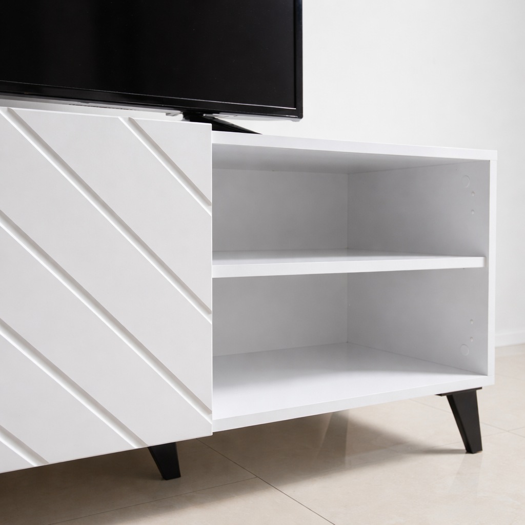 GOODproduct Table basse »HOLLY 1.5, TV-Board, TV-Kommode, TV-Schrank, TV-Unterschrank, TV-Möbel« Meuble TV moderne laqué brillant sans poignées, largeur 150 cm