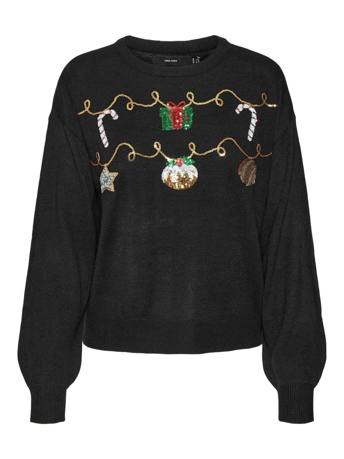 Vero Moda Weihnachtspullover »VMNEWGARLAND LS O-NECK PULL. XMAS«