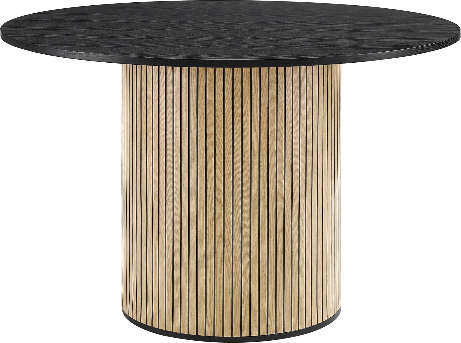 Image of SalesFever Esstisch "Torsby Essplatztisch für Familien" mit geriffeltem Sockel aus Eichenfurnier