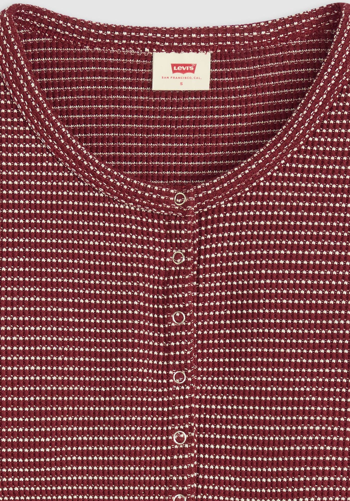 Levi's® Langarmshirt »DRY GOODS HENLEY«, Mit Waffelstruktur- Muster