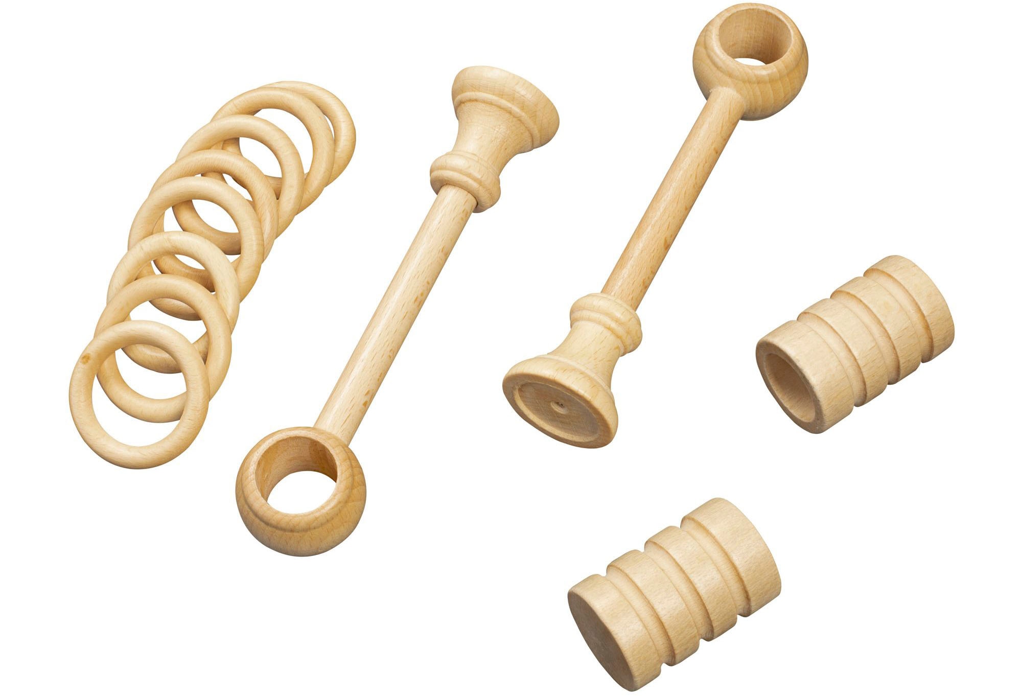 SN DECO GROUP Gardinenstange »Pisa«, 1 läufig-läufig, Fixmass, 28 mm, Holz, verschiedene Längen und Farben, Komplettset