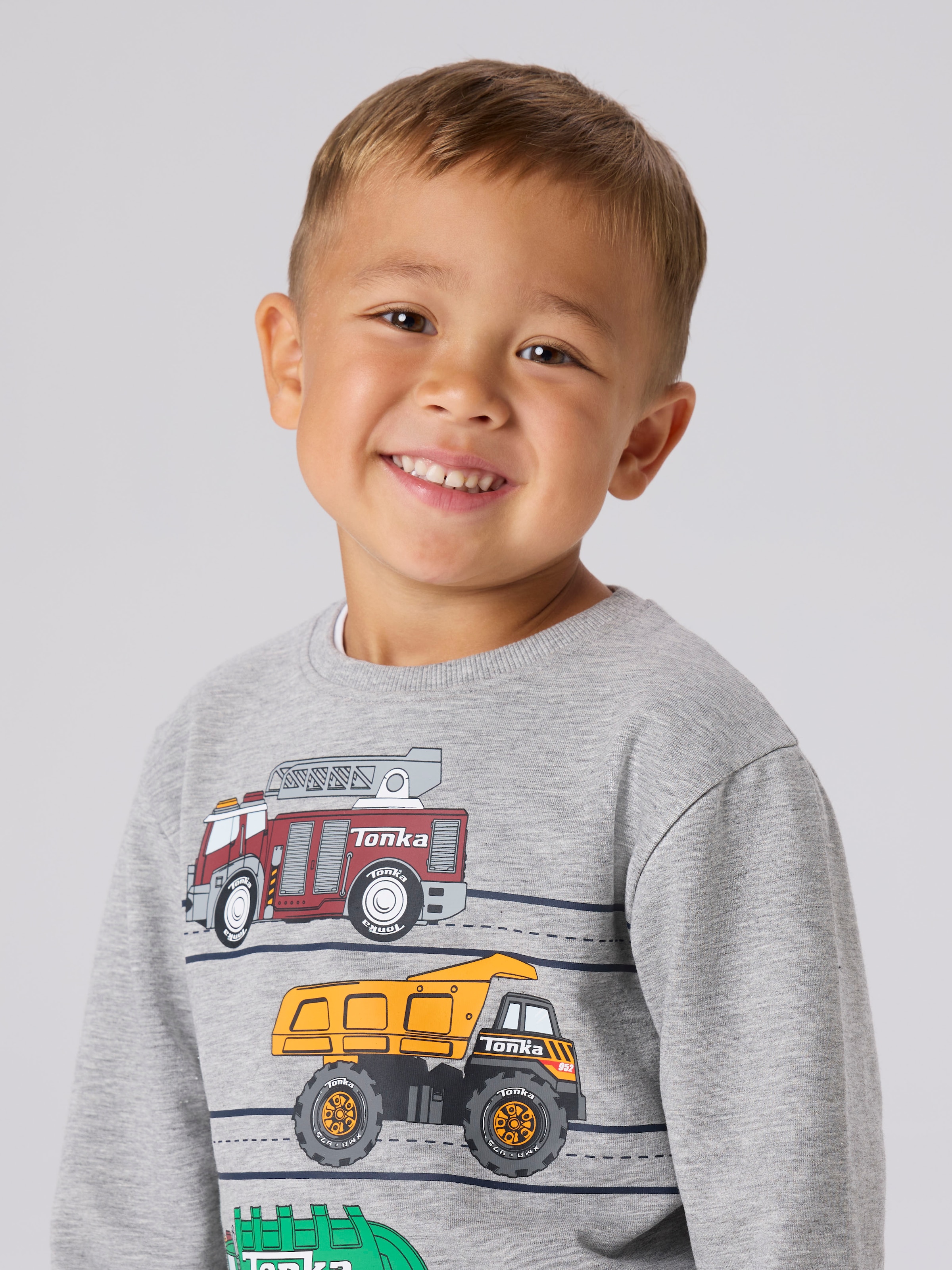 Name It Sweat-shirt »NMMJORGE TONKA NREG SWEAT UNB CPLG«, mélange coton, coupe régulière
