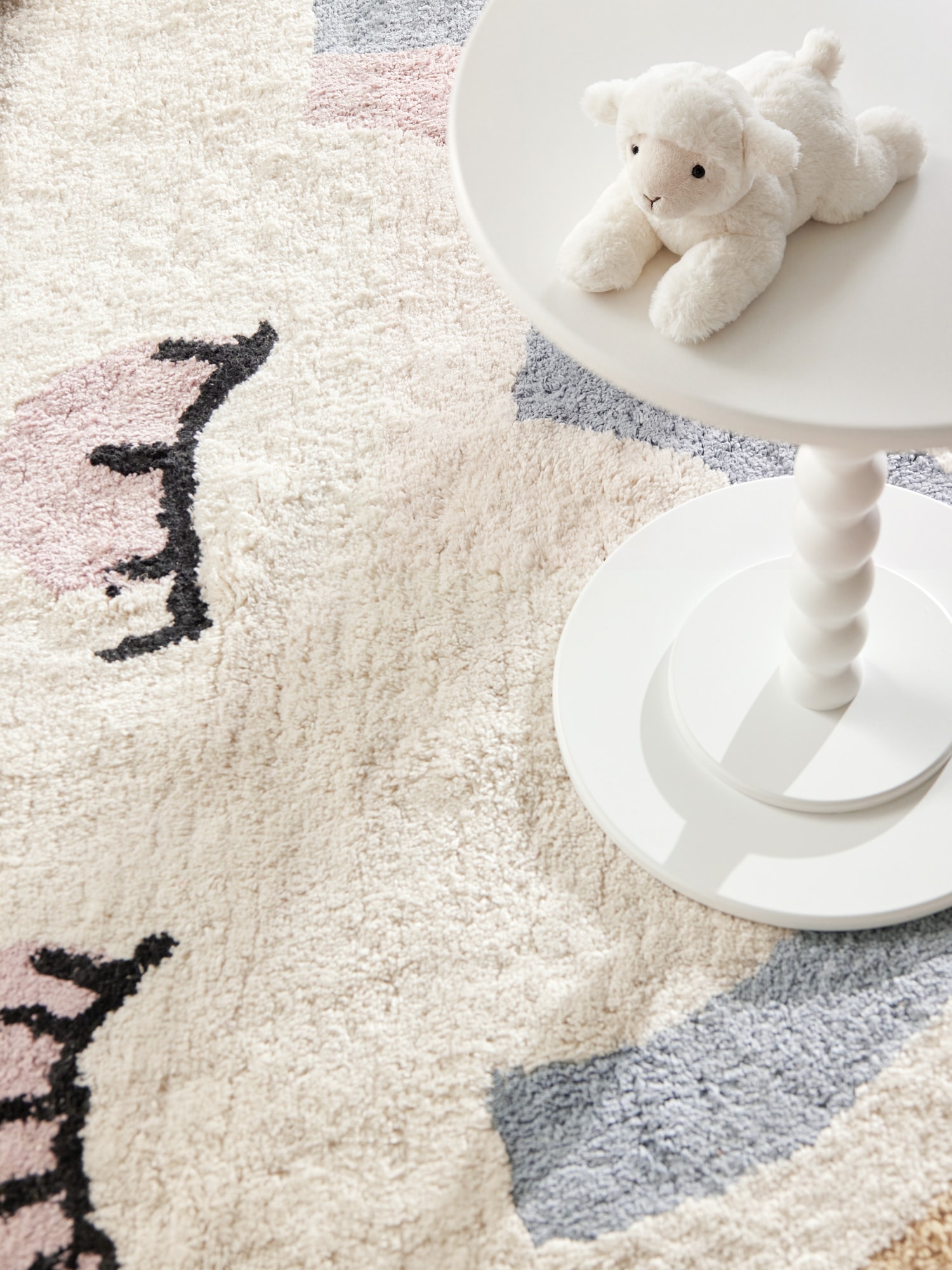 HANSE Home Tapis pour enfants »Nappi« Rectangulaire 10 mm Höhe lavable, fait main, doux, antidérapant, tapis de jeu pour chambre d'enfant