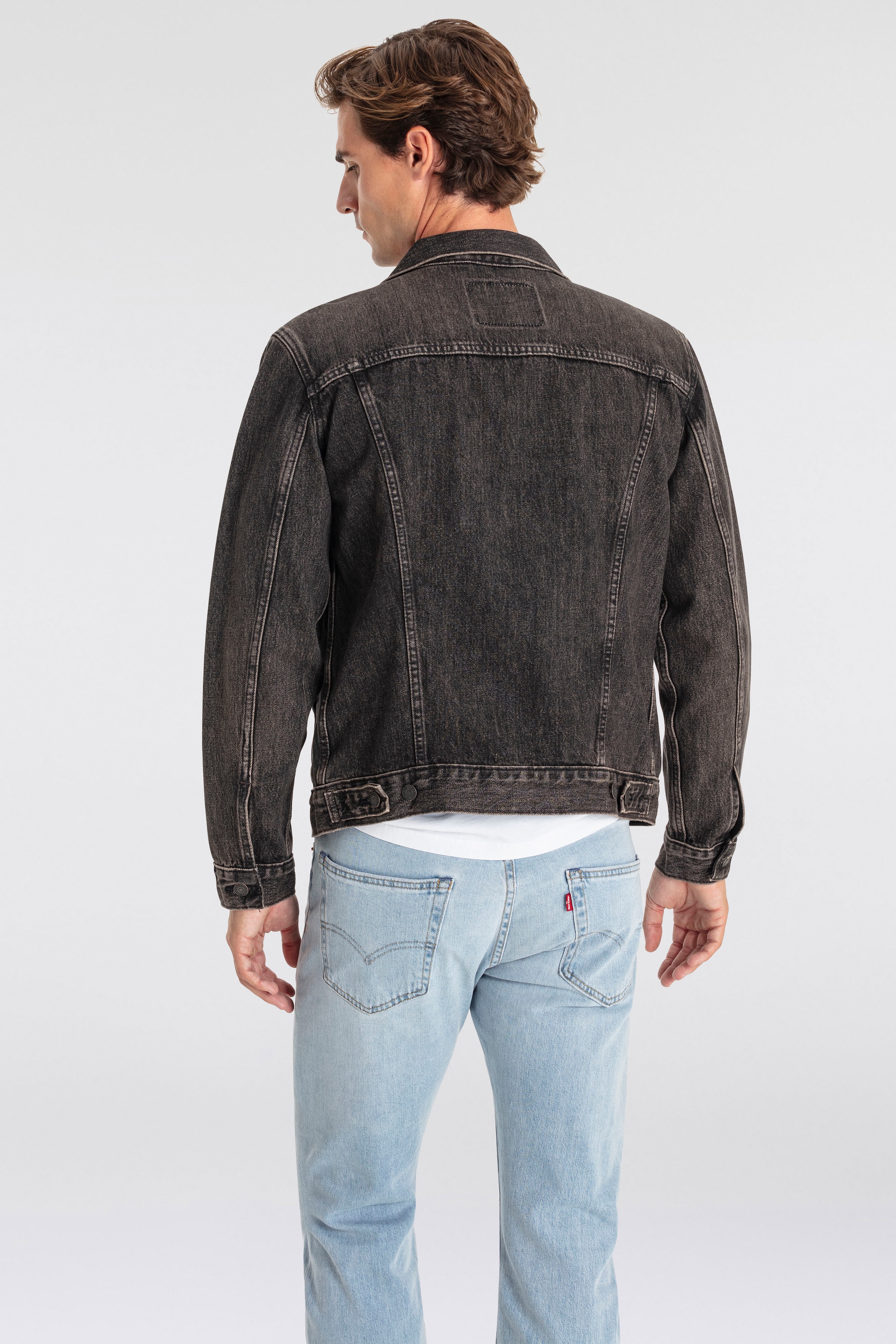 Levi's® Jeansjacke »VINTAGE FIT TRUCKER JKT«, ohne Kapuze, mit Knopfleiste
