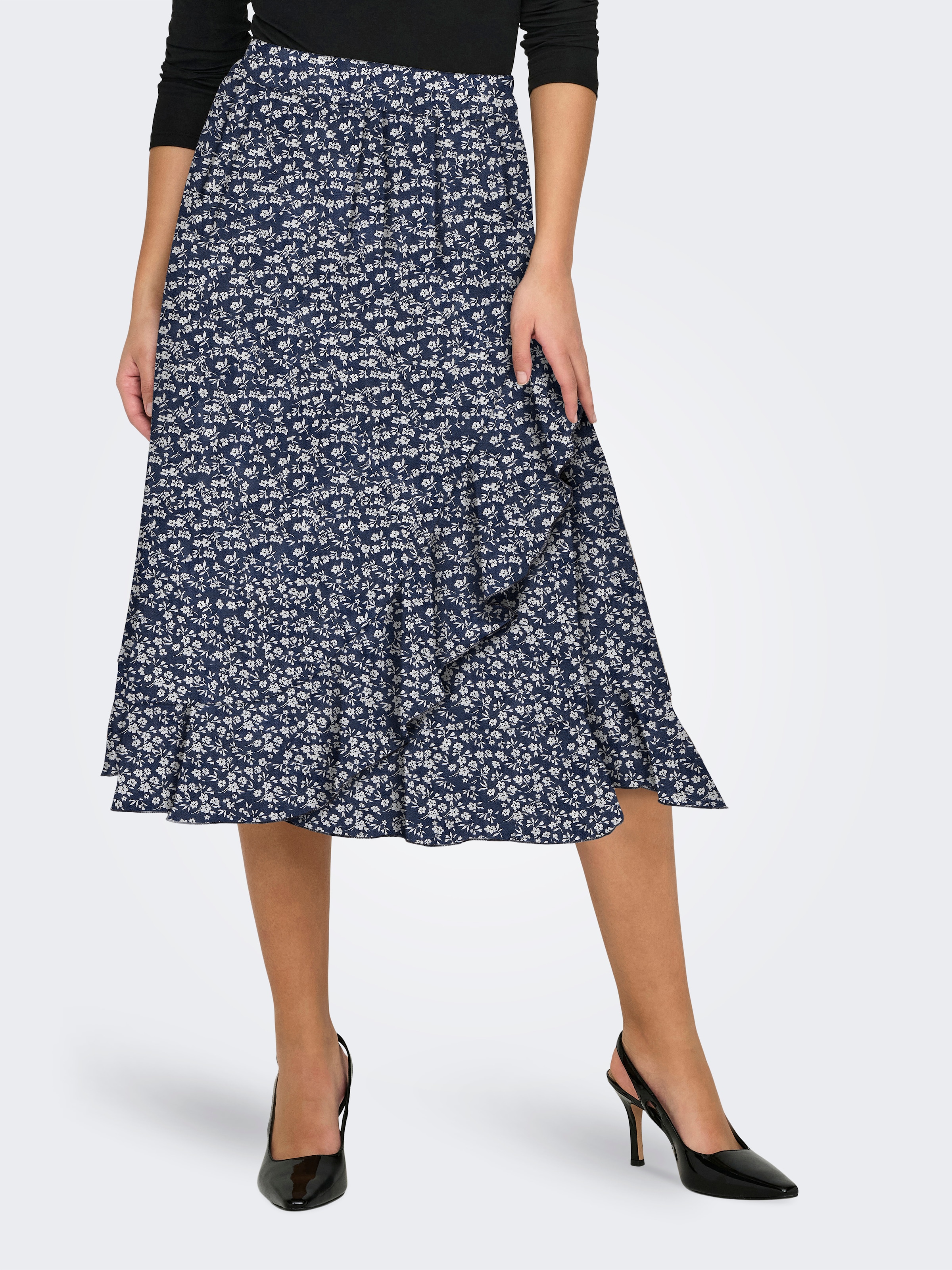 ONLY Wickelrock »ONLCARLY FLOUNCE LONG SKIRT«