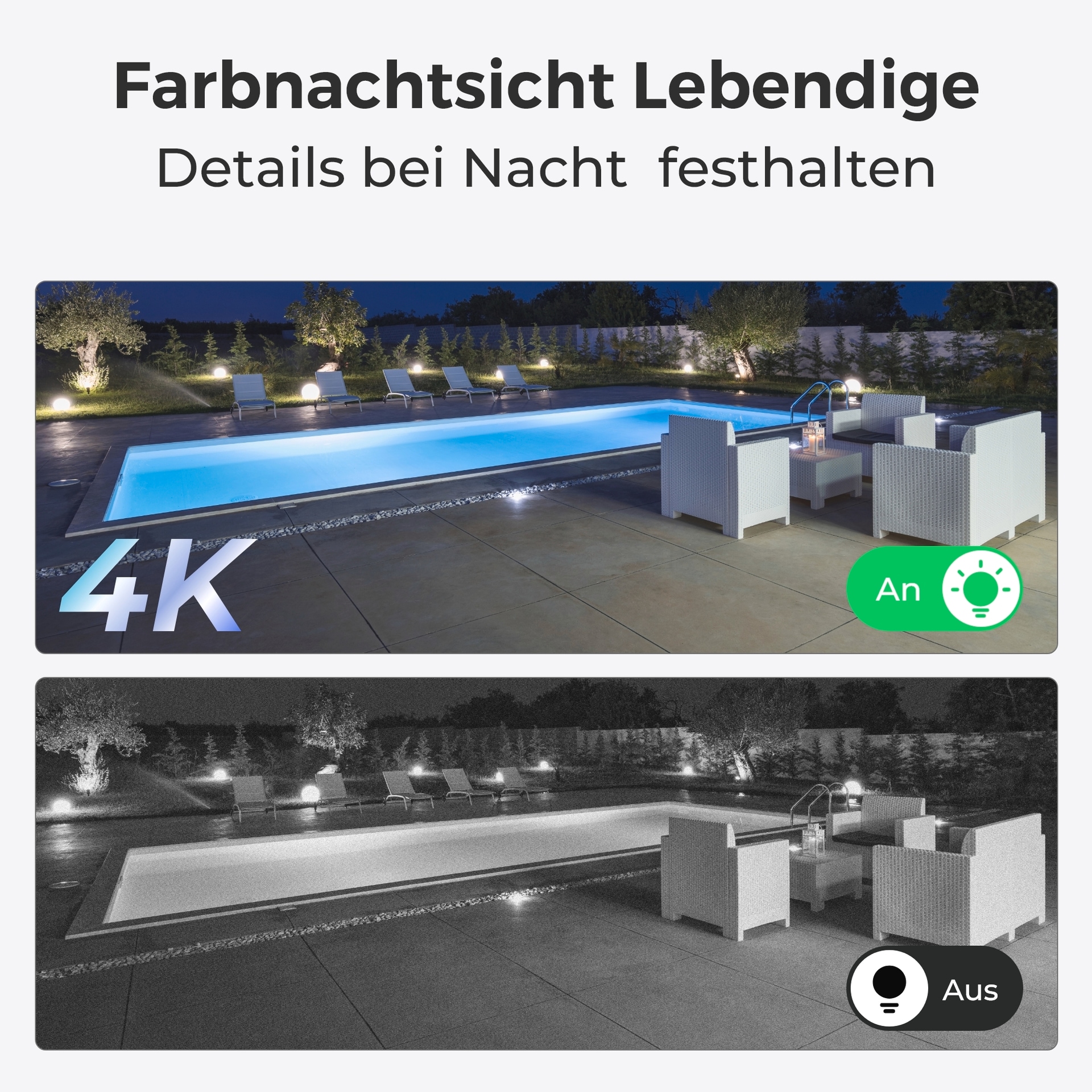 Reolink Überwachungskamera »NVS8-8MD4 - 4K UHD Sicherheitssystem, 8-Kanal NVR«, Aussenbereich, 30m scharfe Nachtsicht, 24/7 Aufnahme, intelligente Erkennung