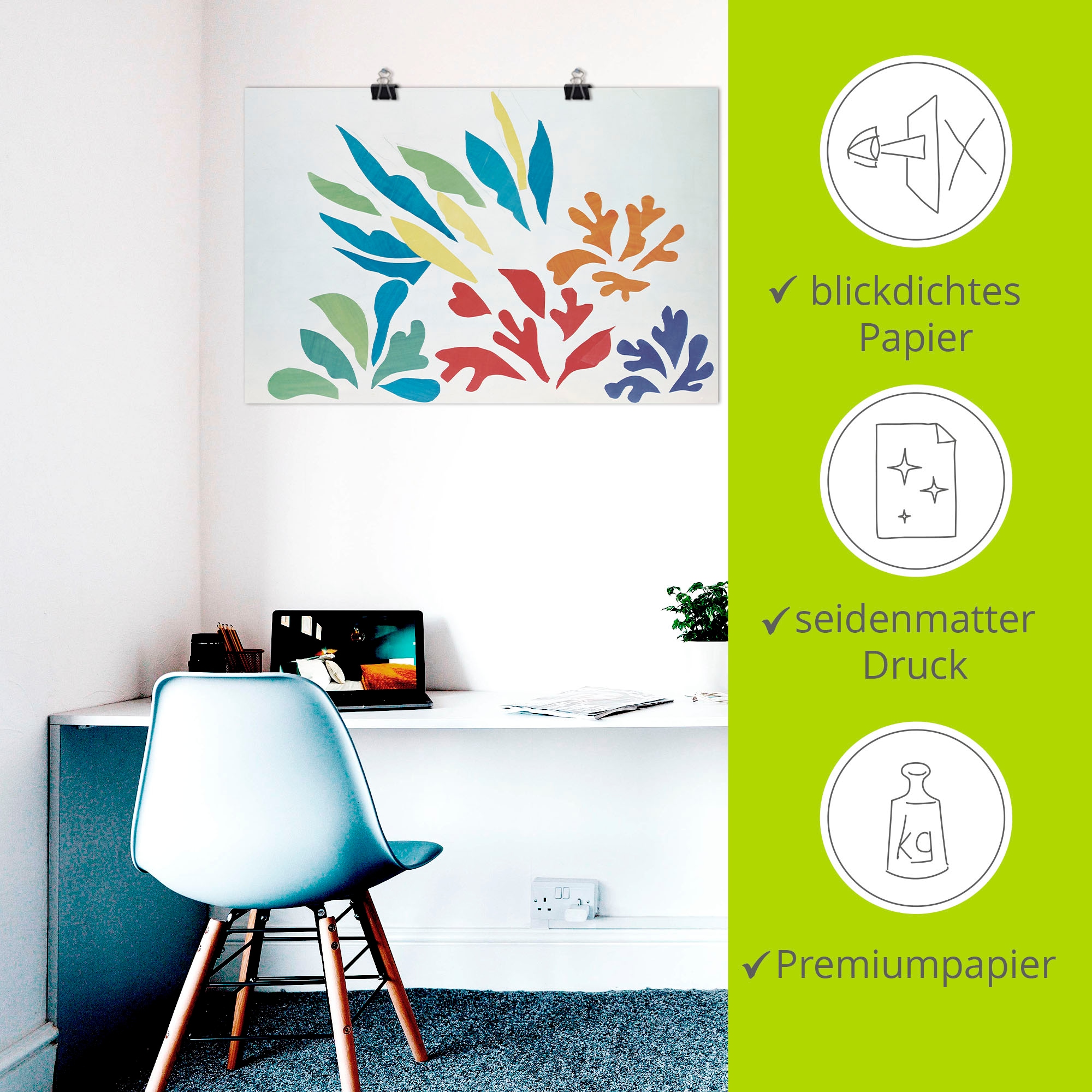 Artland Wandbild »Acanthes Nr.30.« Gegenstandslos 1 Stk. tlg. als Alubild, Leinwandbild, Poster, Wandaufkleber in verschied. Grössen