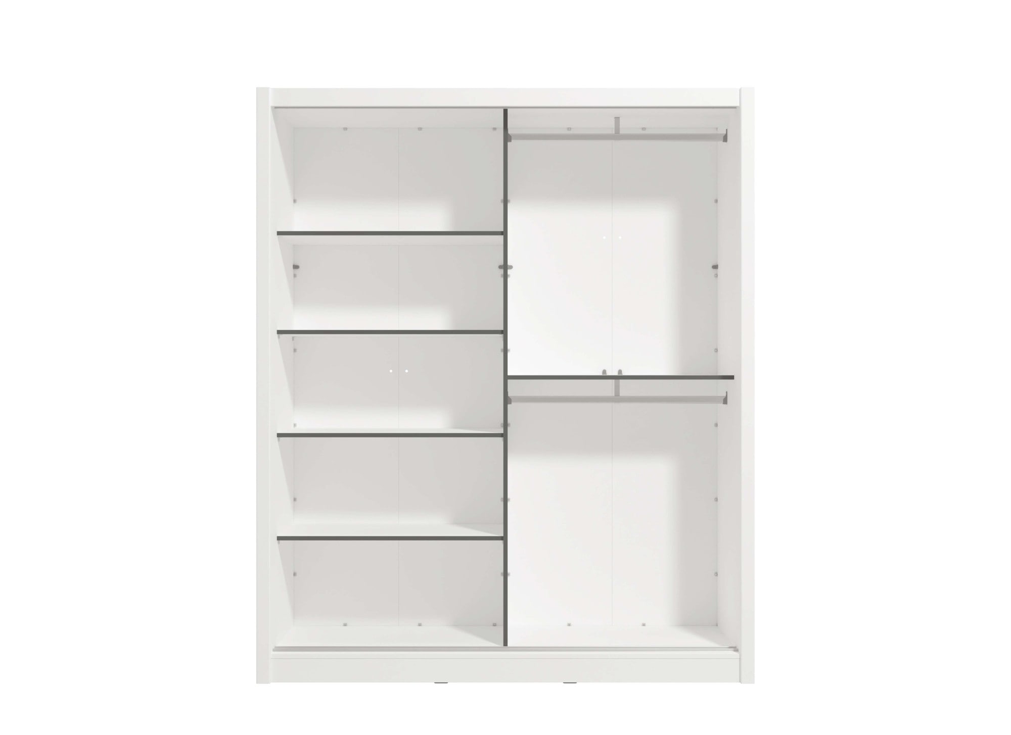 INOSIGN Schwebetürenschrank »Albi, Schlafzimmerschrank, Wäscheschrank in cashmere oder weiss« Kleiderschrank mit Spiegel MIT Innenausstattung,FSC®-zertifiziert