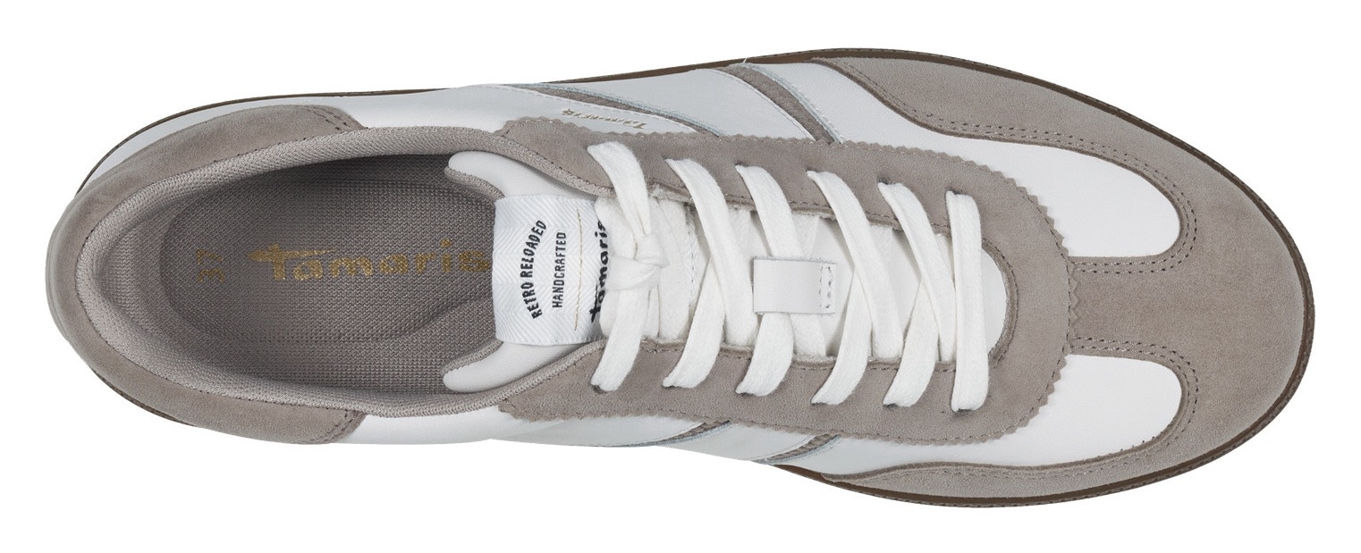 Tamaris Plateausneaker, Freizeitschuh, Halbschuh, Schnürschuh mit gepolstertem Schaftrand