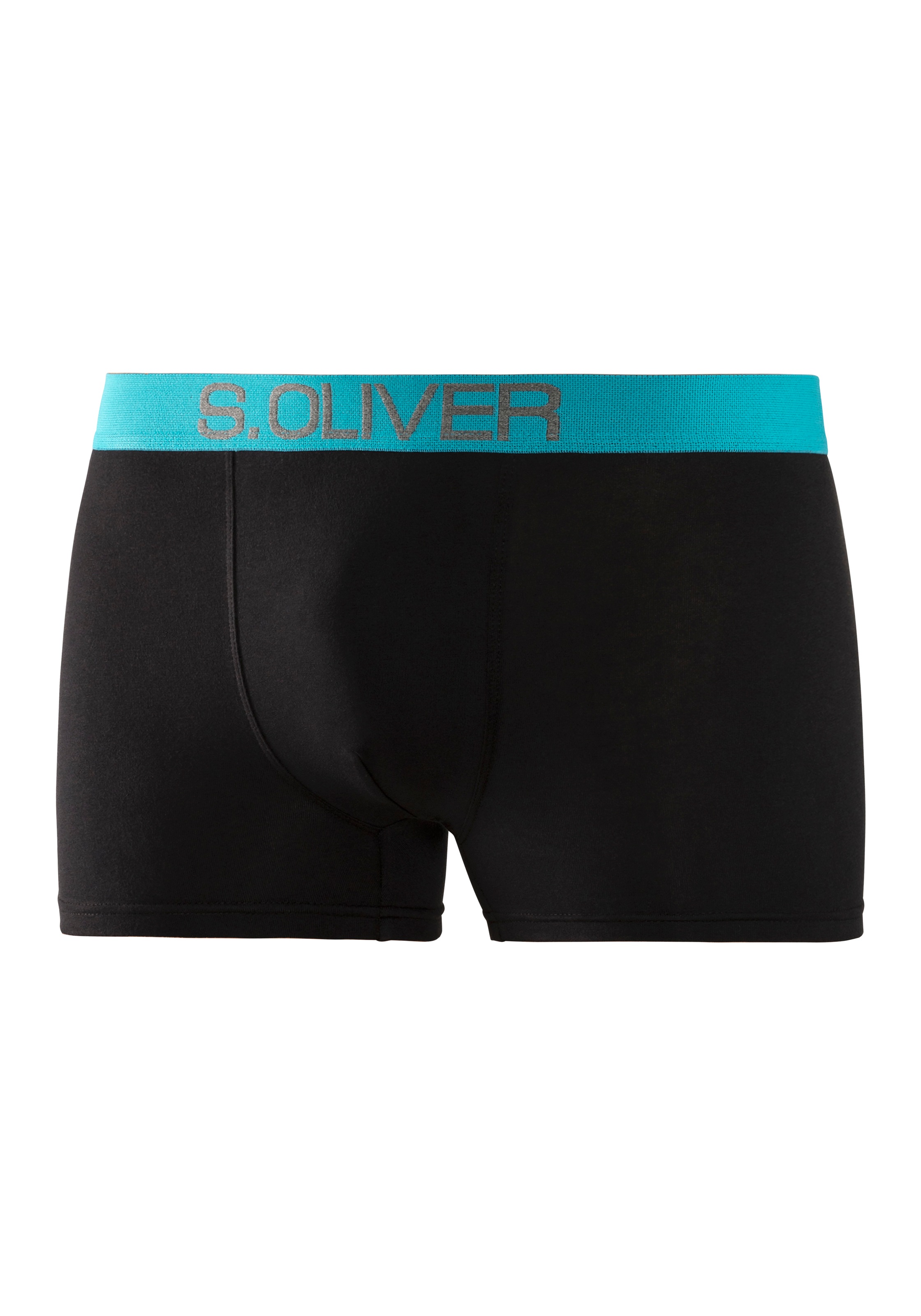 s.Oliver Boxer, (Packung, 4 St.), mit kontrastfarbenem Webbund