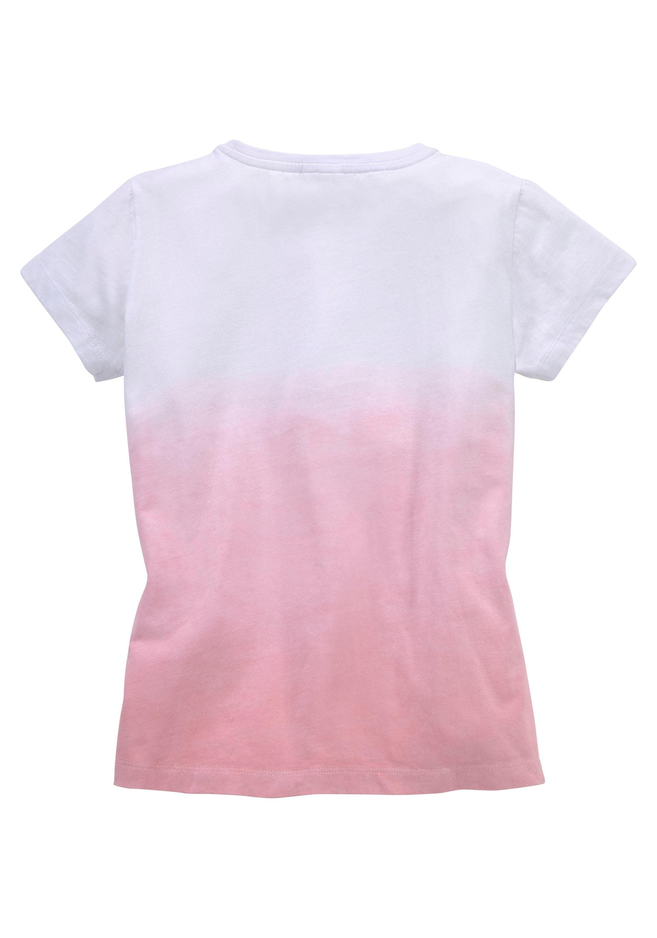 KangaROOS T-Shirt, Im Farbverlauf mit Wendepailletten