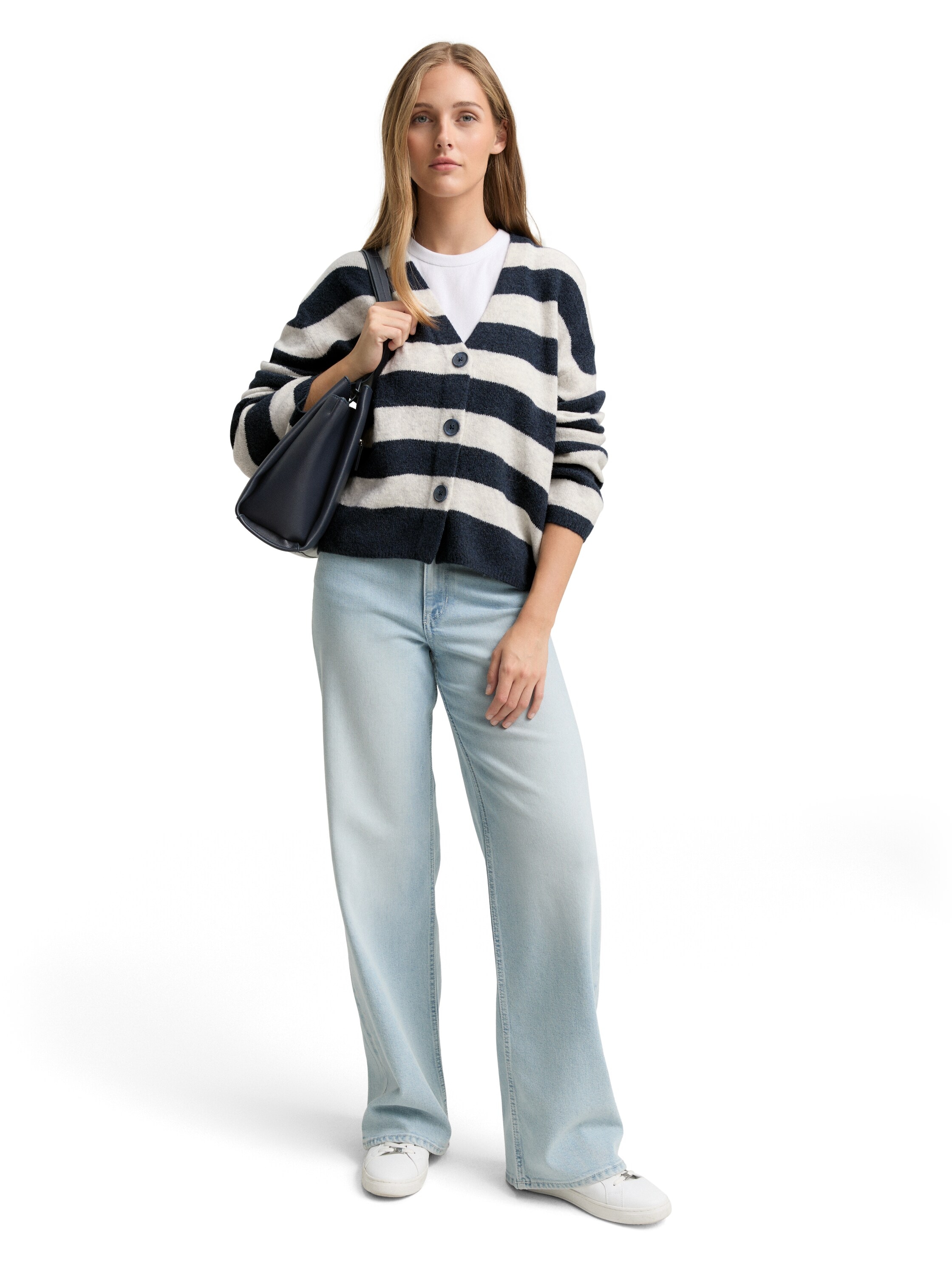 TOM TAILOR Denim Cardigan mit V-Ausschnitt