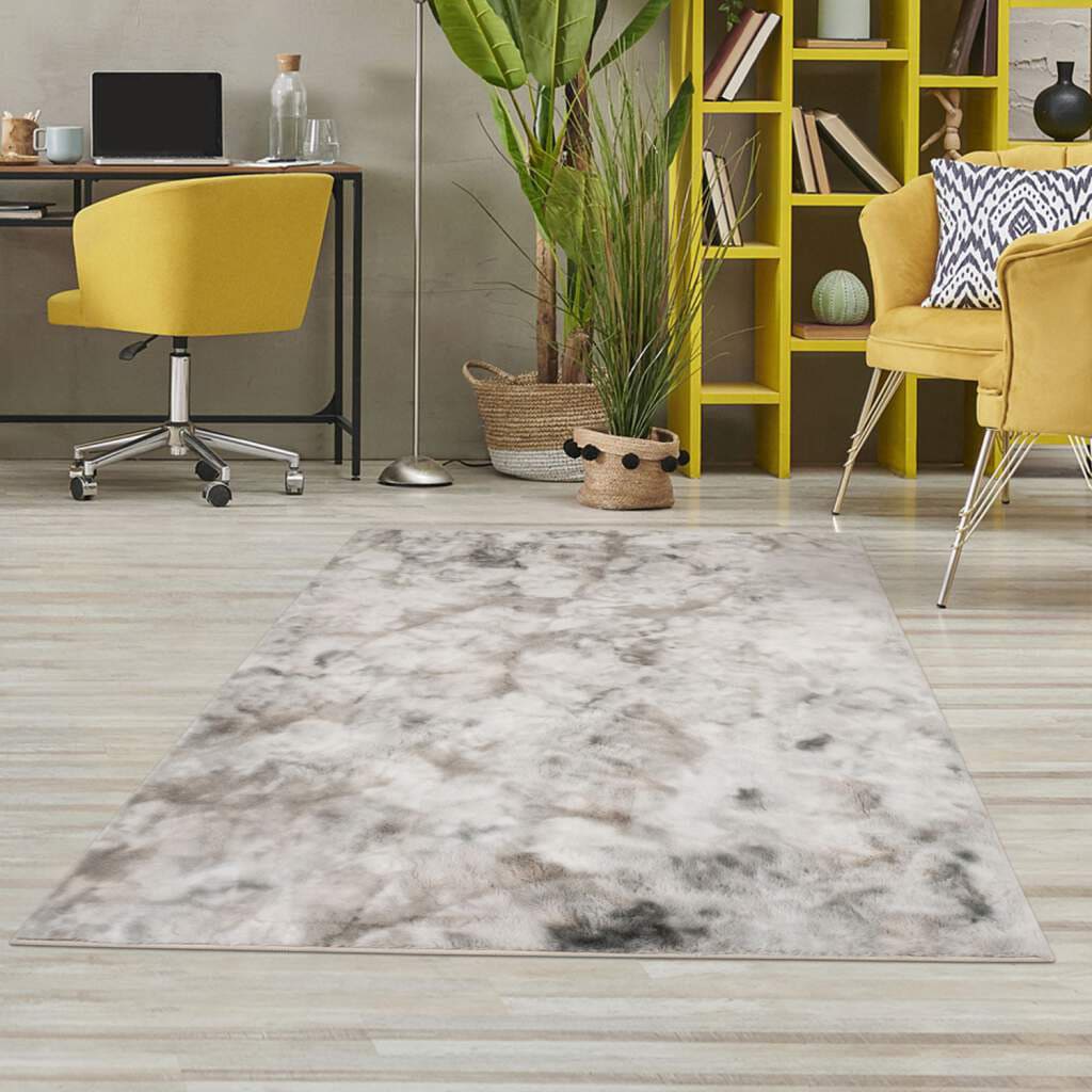 Image of Carpet City Hochflor-Teppich "TOLEDO500" rechteckig 27 mm Höhe besonders weich, 3D-Effekt, Uni-Farben