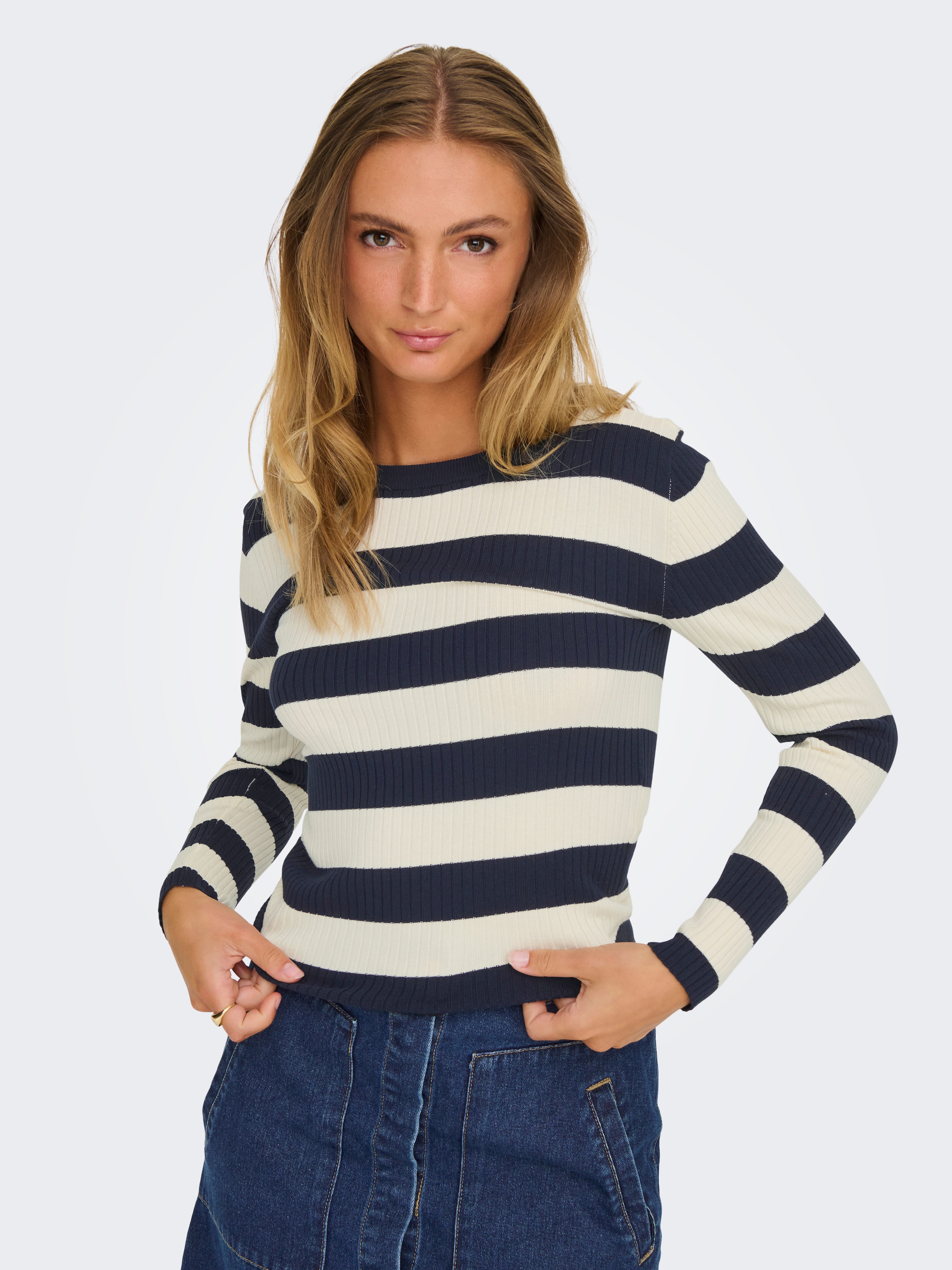 JDY Pull à col rond »JDYPLUM L/S O-NECK PULLOVER KNT NOOS«