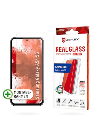 Displayschutzglas »Real Glass + Case«, für Smartphone Samsung Galaxy A54 (5G)