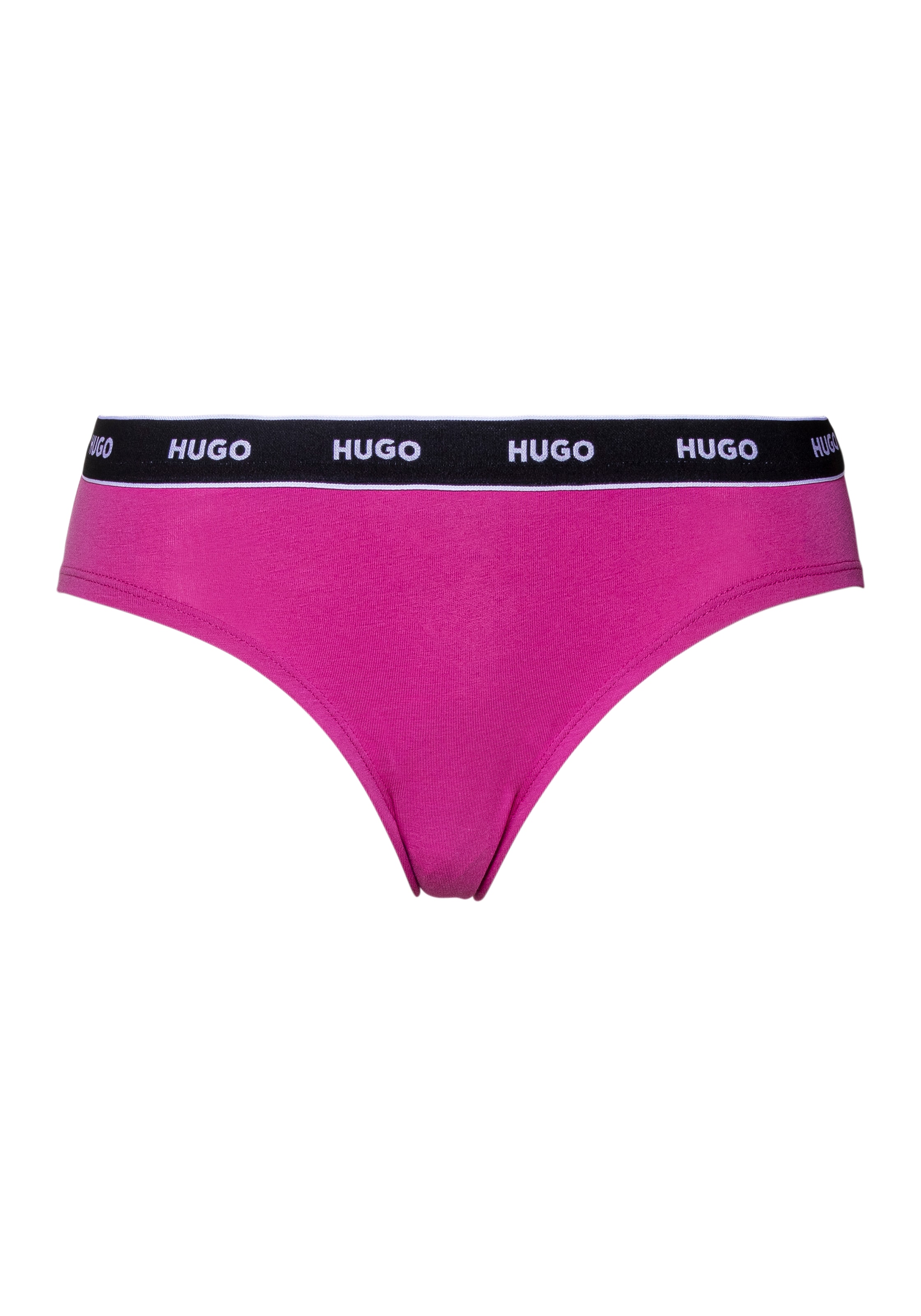 HUGO Underwear Slip »TRIPLET BRIEF STRIPE«, (Packung, 3 St., 3er-Pack), mit kontrastfarbenem Logobund