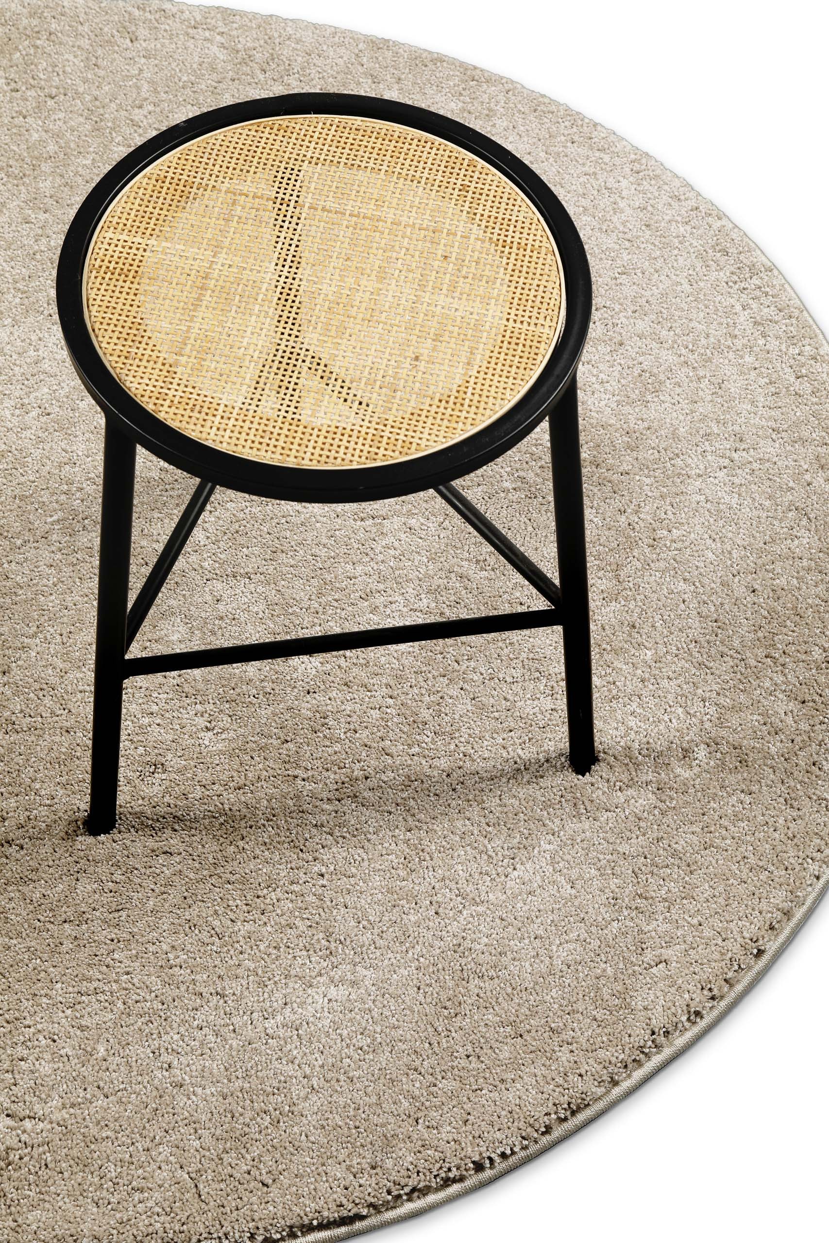 Wecon home Basics Tapis à poils longs »Nova« Rond 25 mm Höhe shaggy, tissé, robuste, salon, chambre
