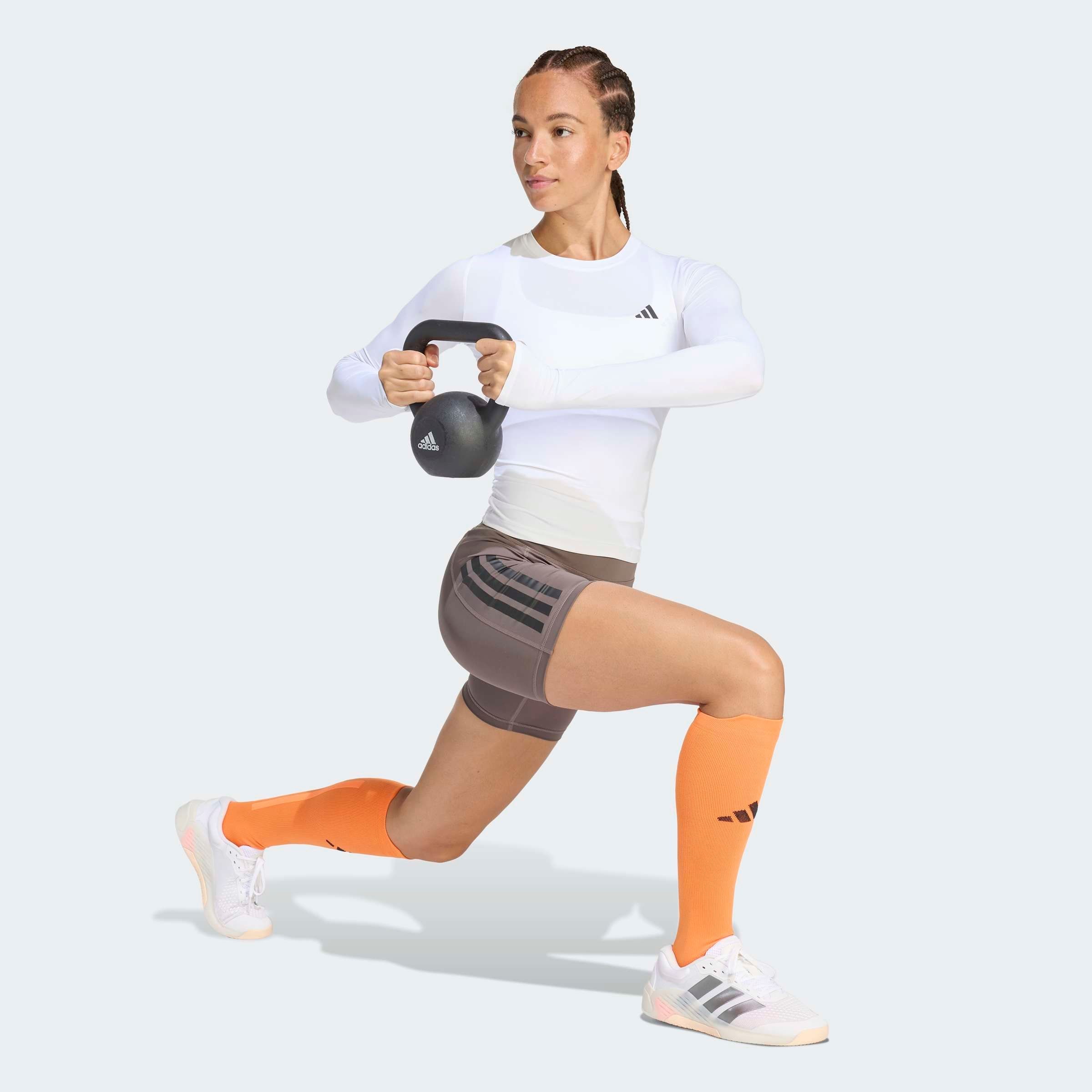adidas Performance Short »OPTIME WORKOUT 3-STREIFEN KURZE LEGGINGS«