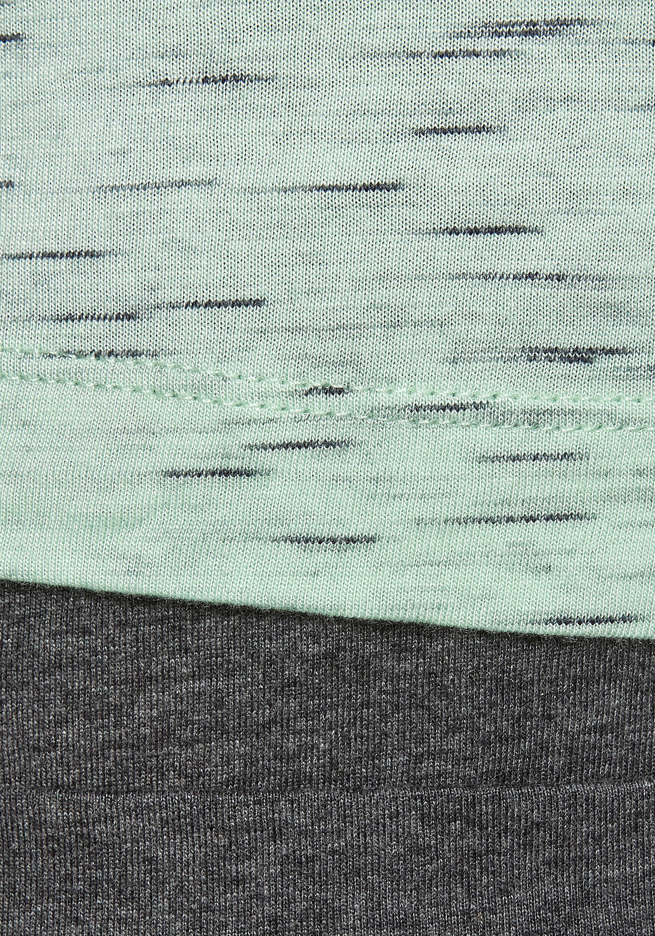 Vivance Dreams Pyjama, (2 tlg.), mit schönem Melangeeffekt