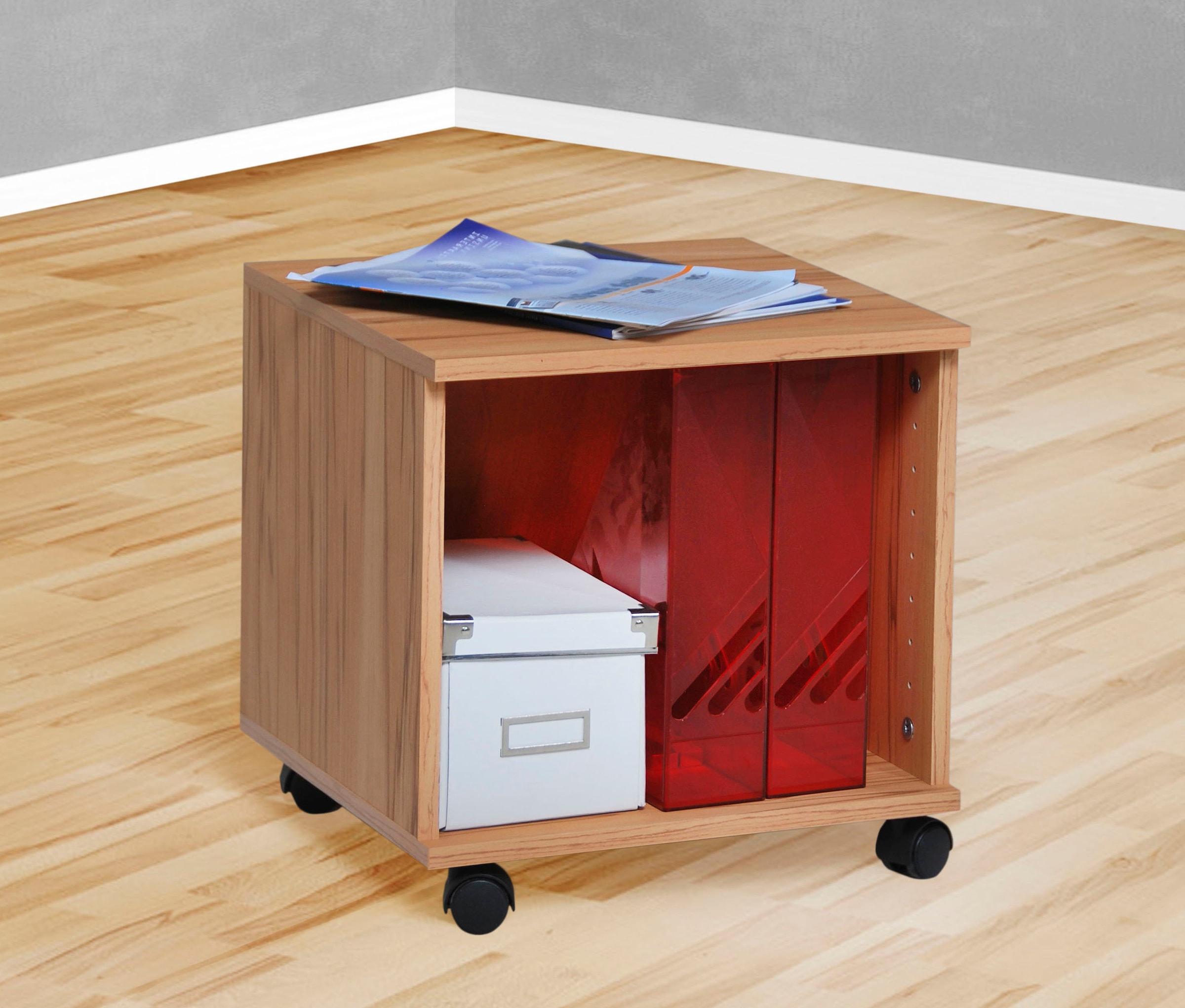 VOGL Möbelfabrik Rollcontainer »Barrie, Bürocontainer, Nachtschrank«, (1 St.), Ausführungen mit/ohne Schubladen, Höhe 41 cm, Made in Germany