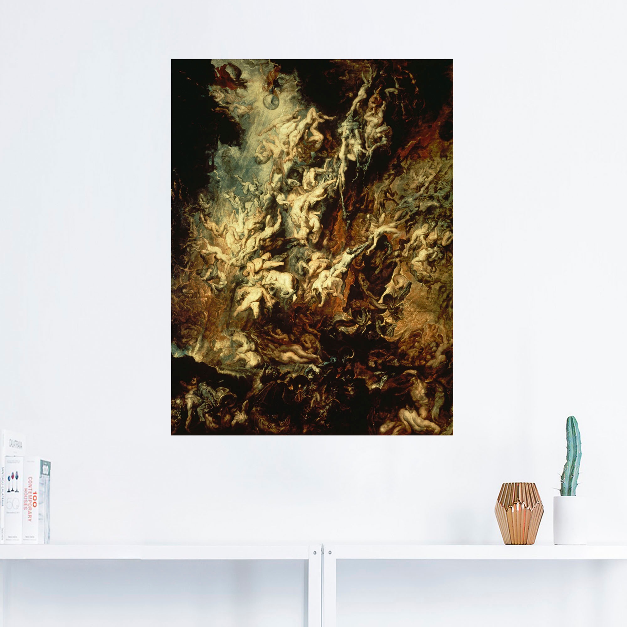 Artland Kunstdruck »Höllensturz der Verdammten I«, Dark Fantasy, (1 St.), als Leinwandbild, Poster, Wandaufkleber in verschied. Grössen