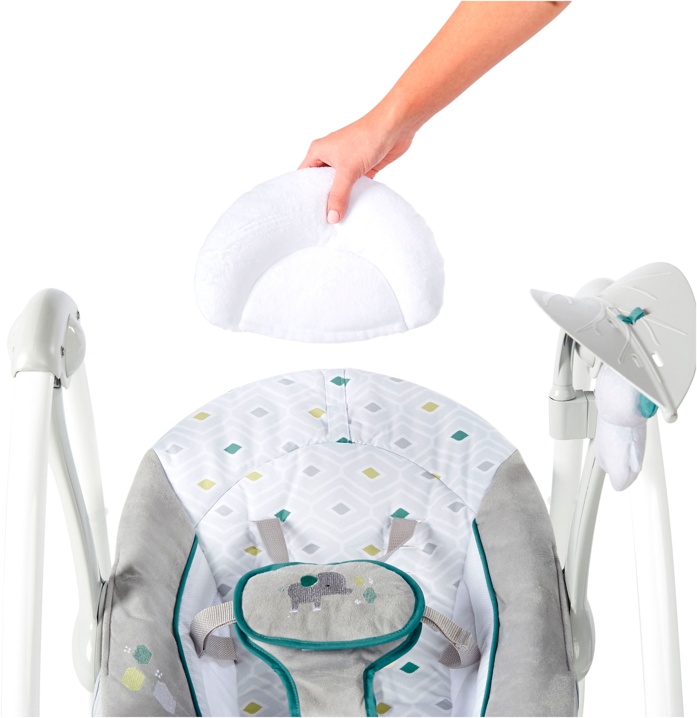 ingenuity Balançoire bébé »ConvertMe Swing-2-Seat Portable Swing - Nash« mit automatischer Schaukelfunktion und Sound-Effekt