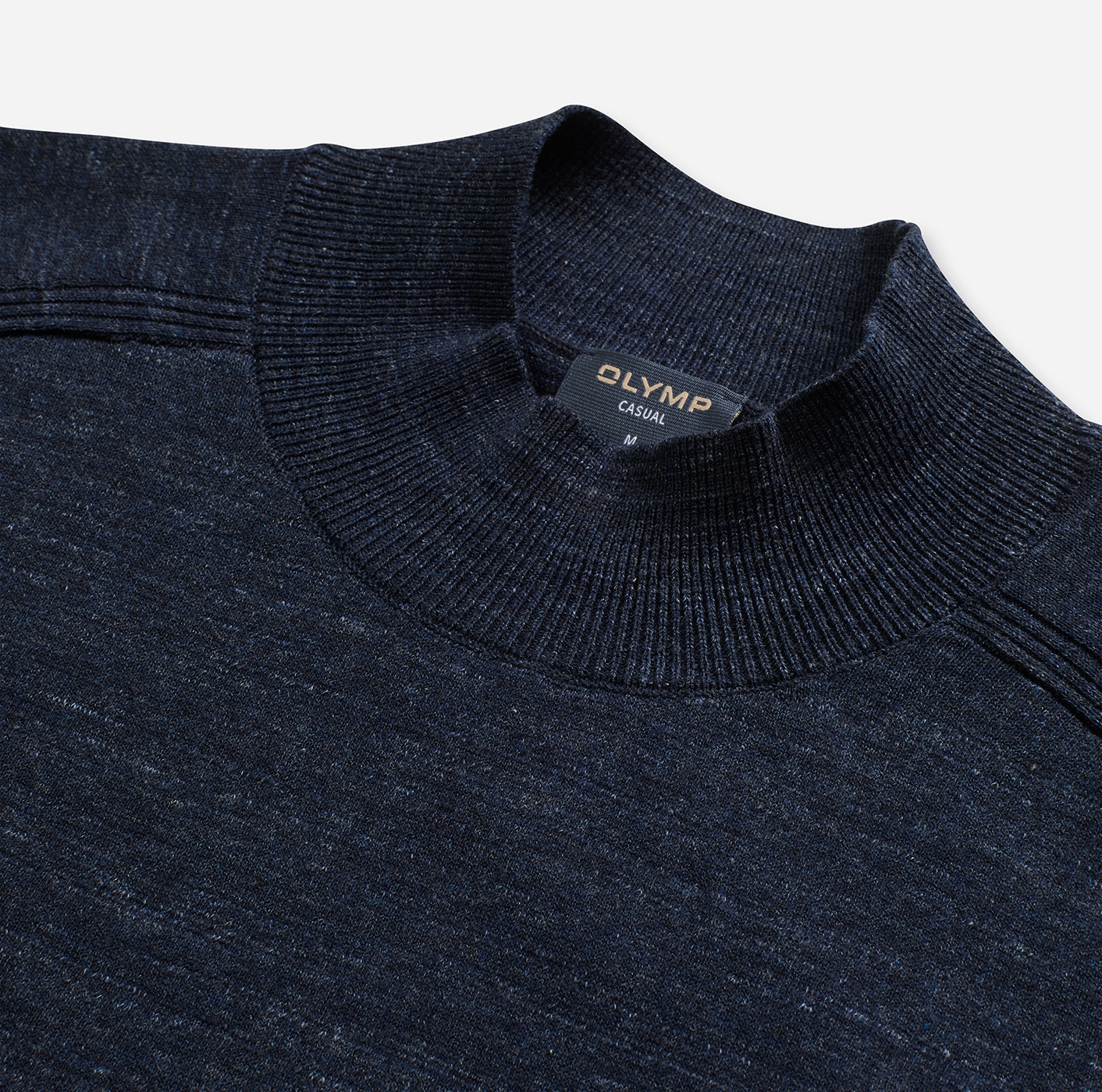 OLYMP Pull à col rond »Rundhals« in melierter Optik