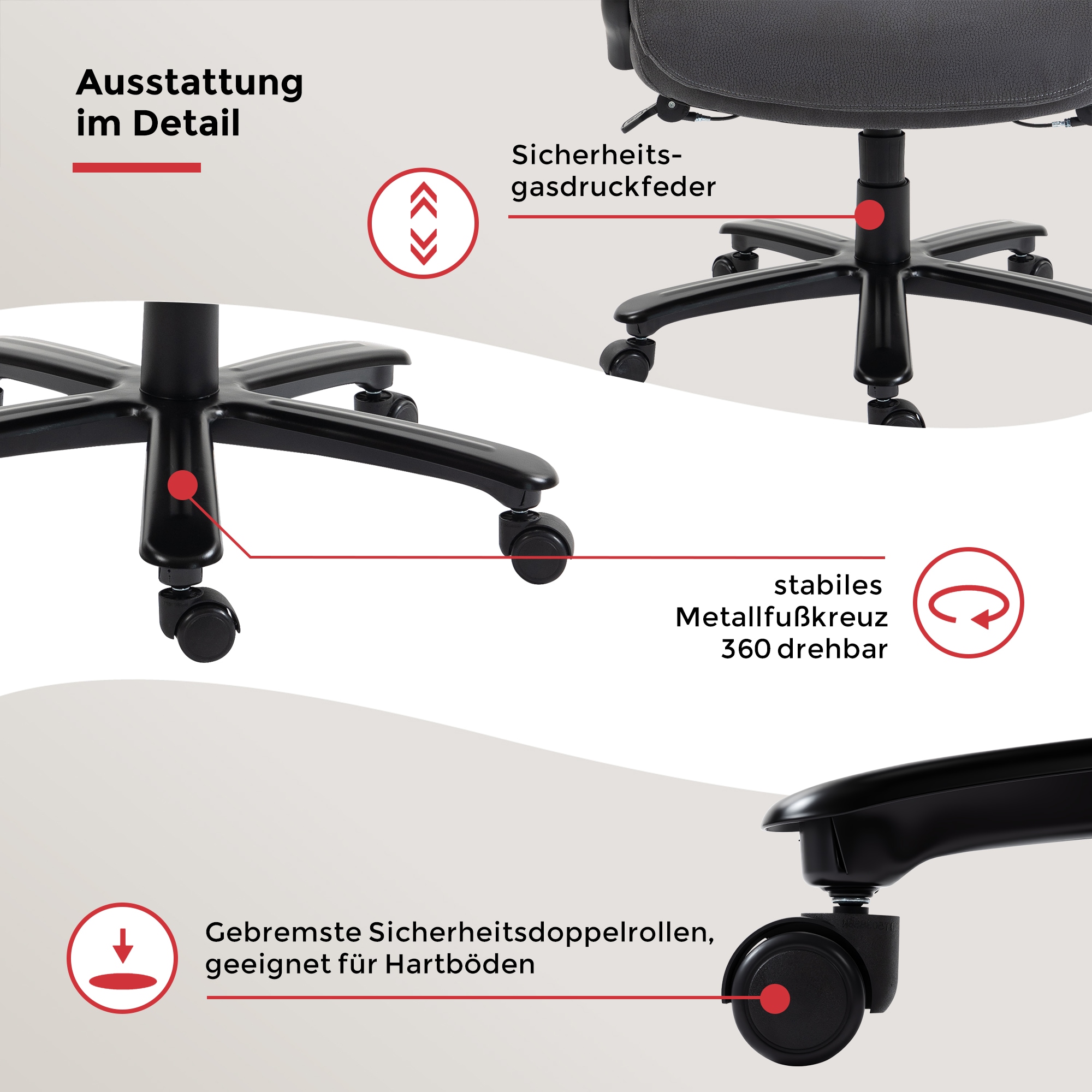 Duo Collection Fauteuil de direction »Ennio« () Ressort, jusqu'à 180kg
