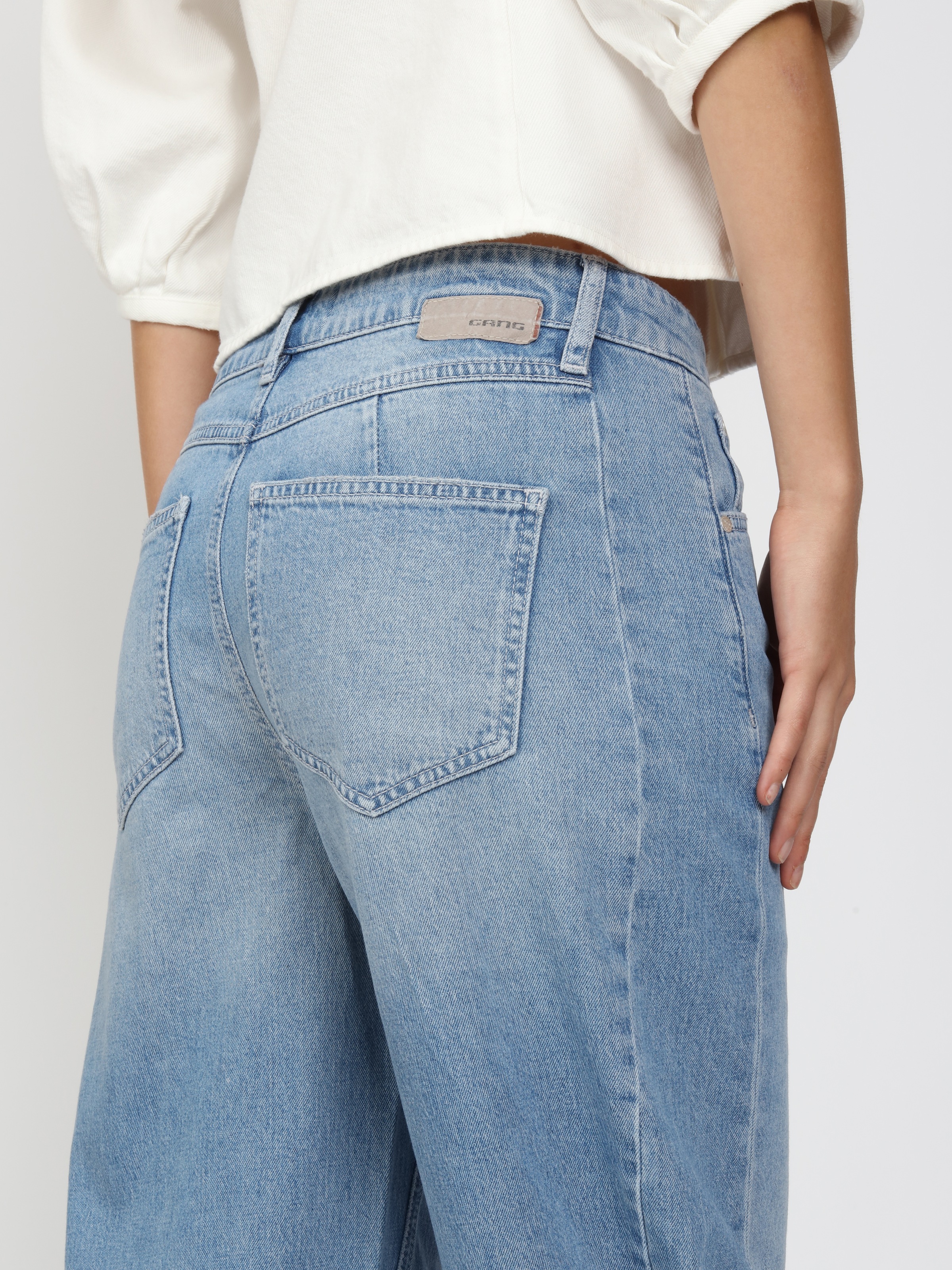 GANG 5-Pocket-Jeans »94BLAKE« mit eingesetztem Seitenstreifen, cropped