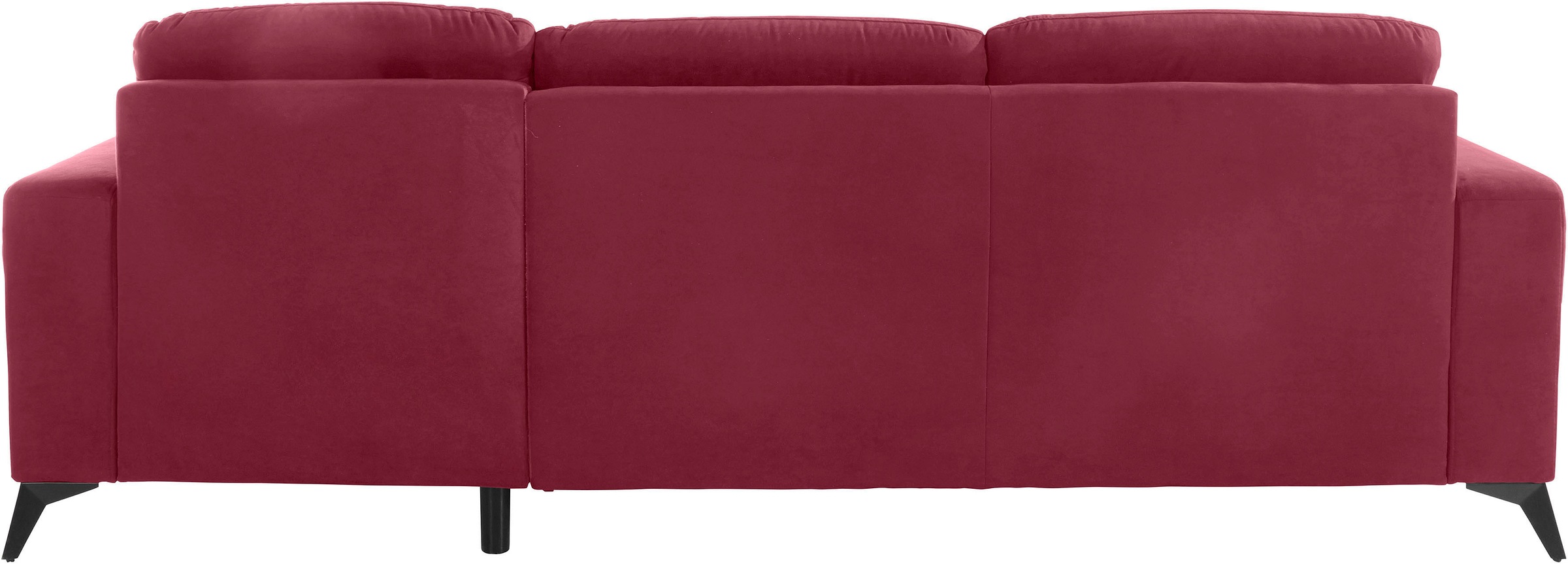 PLACES OF STYLE Ecksofa »Lolland L-Form« Wahlweise mit Bettfunktion und Bettkasten, Federkern