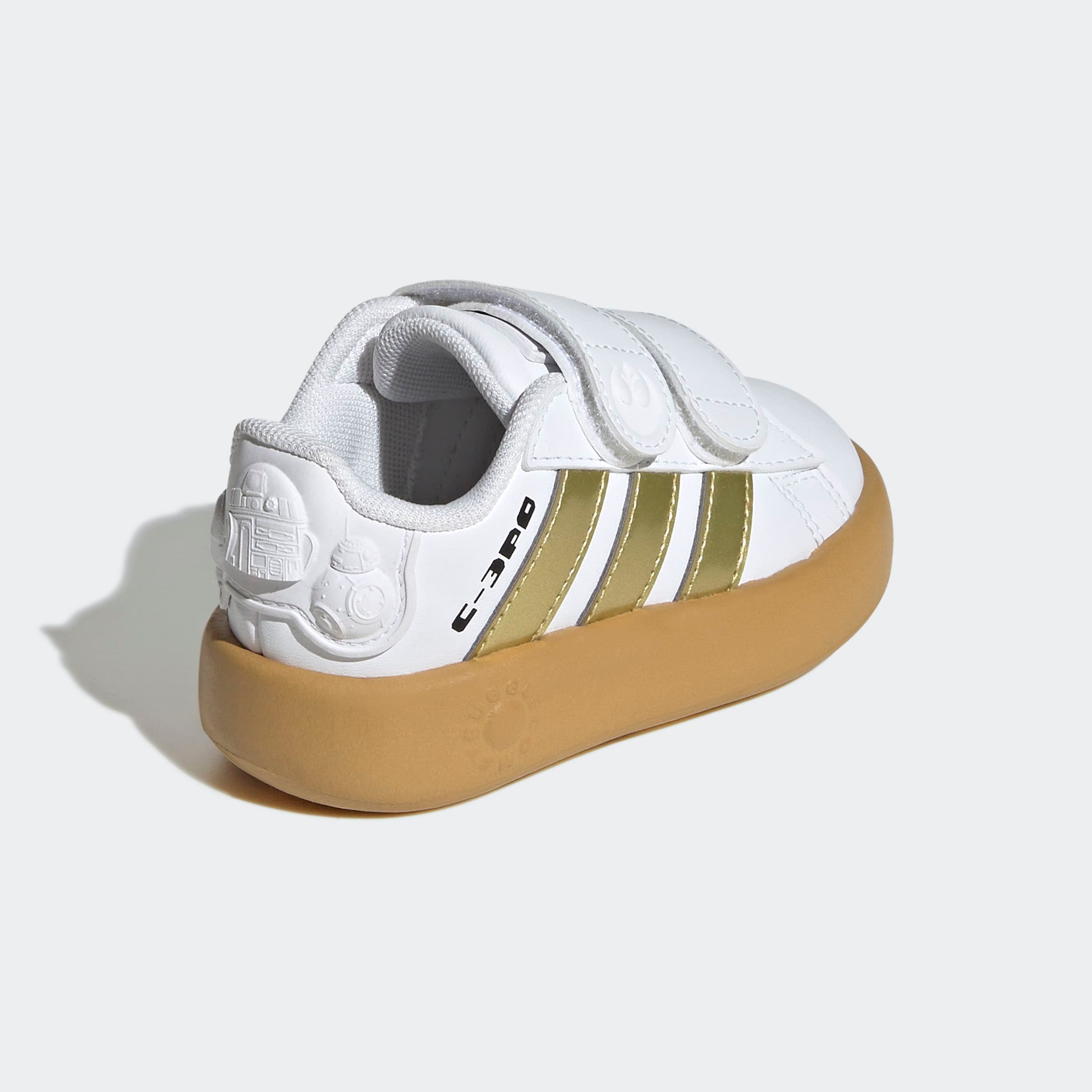 adidas Sportswear Klettschuh »ADIDAS STAR WARS KIDS GRAND COURT 2.0 SCHUH«, Design auf den Spuren des adidas Superstar, für Kinder