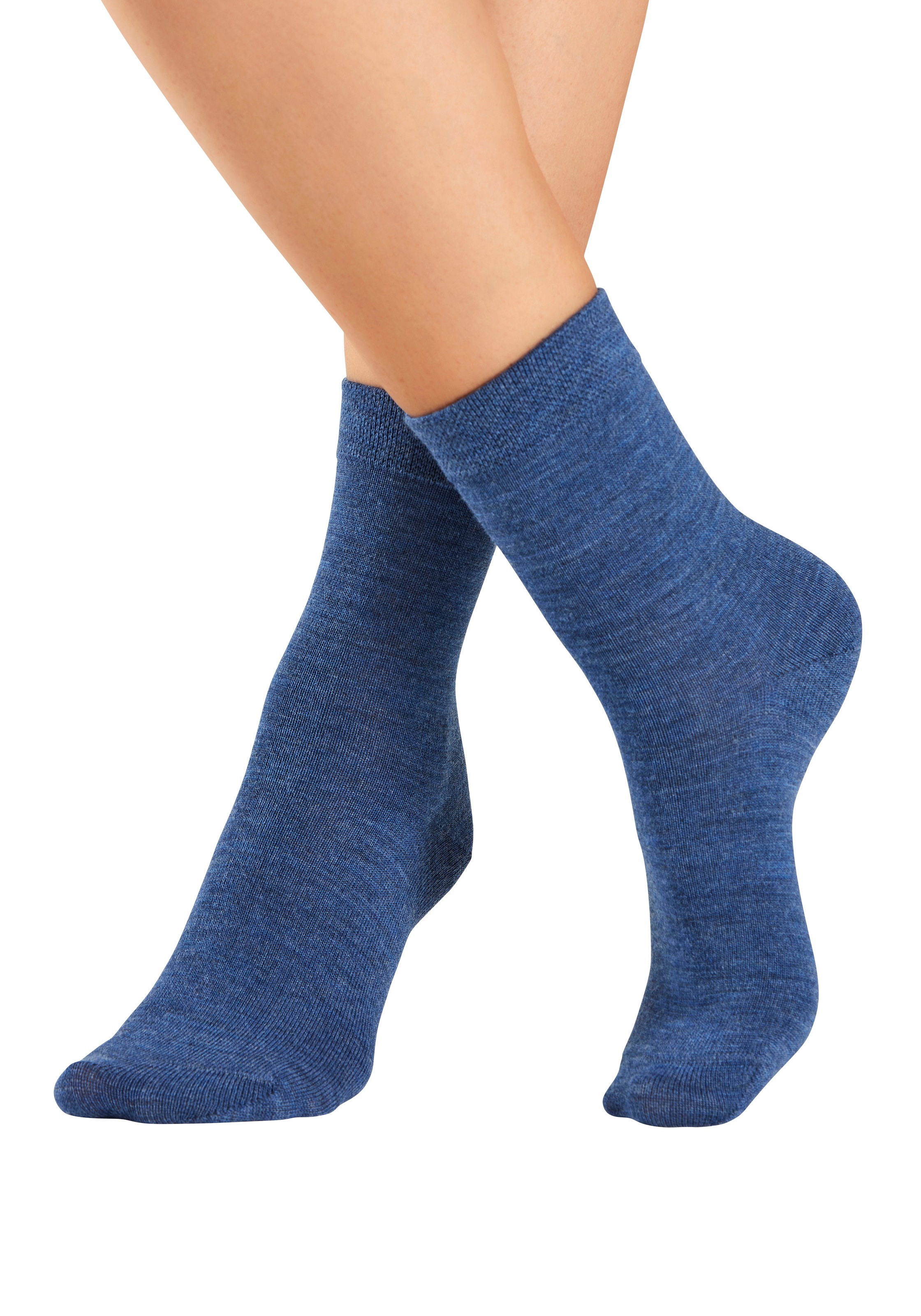 Bench. Socken, (Packung, 3 Paar), Damensocken aus flauschigem Material mit wärmender Wolle