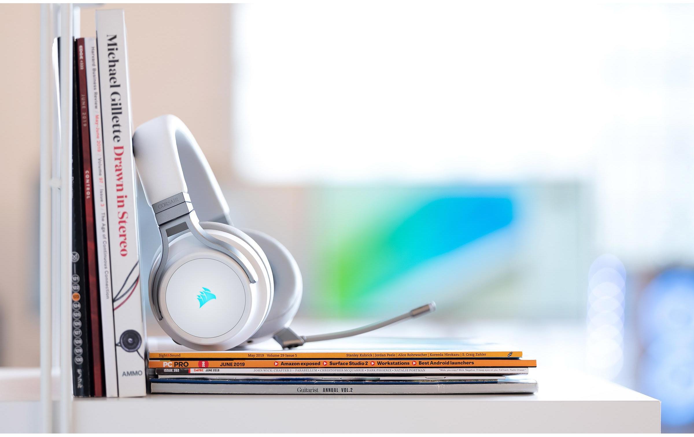 Corsair Headset »Virtuoso RGB Weiss«, Mikrofon abnehmbar