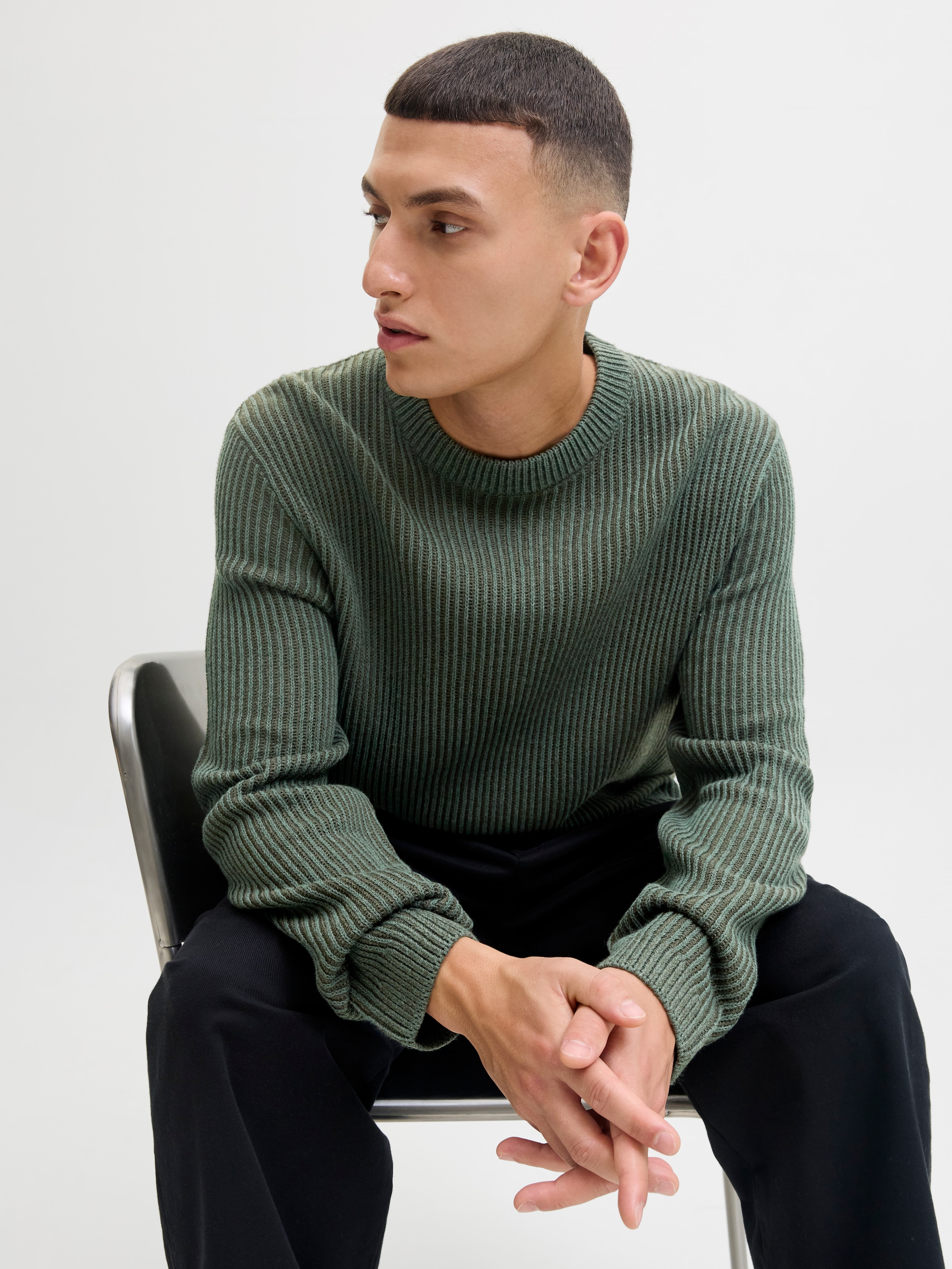 Jack & Jones Strickpullover »JJEDOVER KNIT CREW NECK SN«