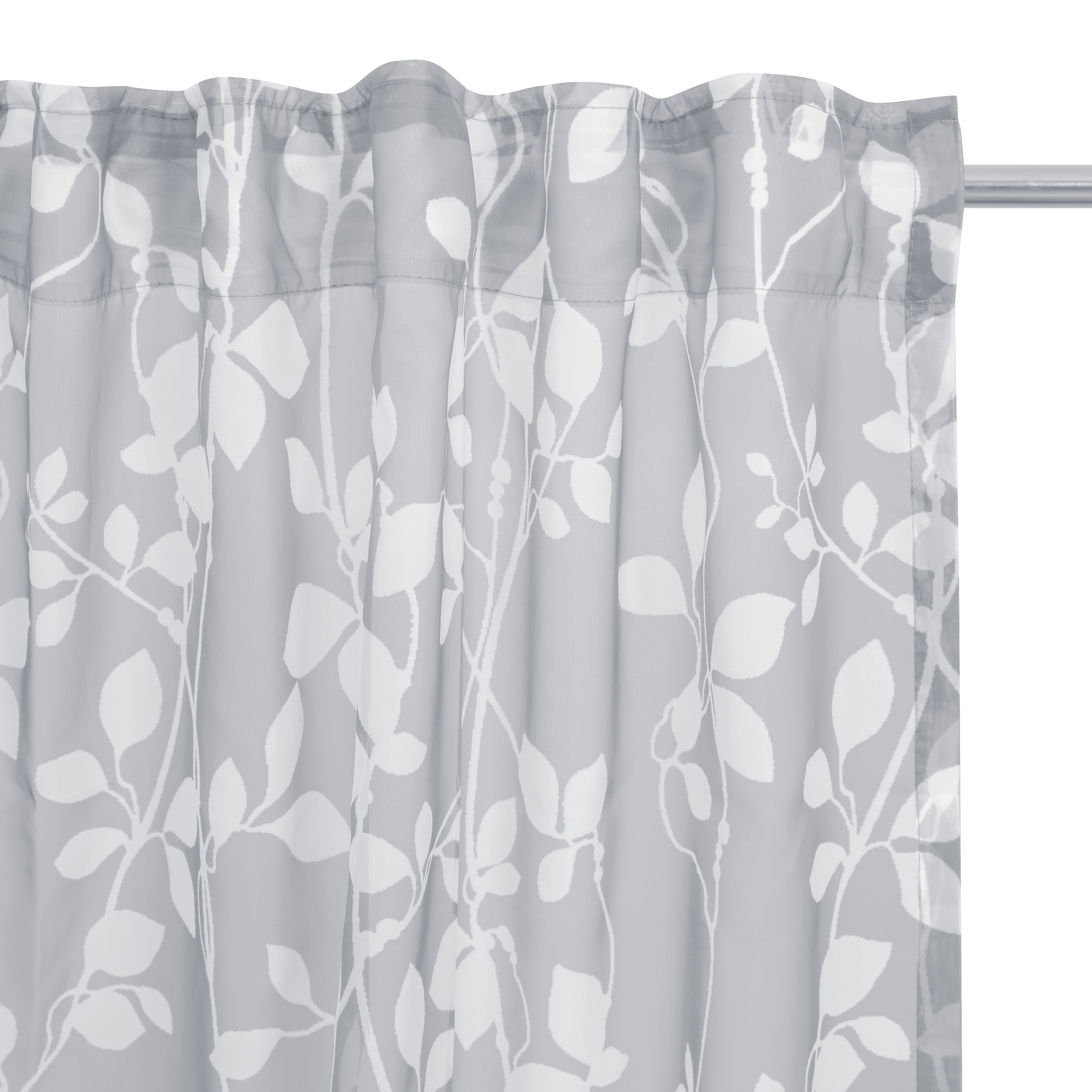 my home Rideau »Issoire« Bande multifonctionnelle 1 cuis tlg. Wohnzimmer, Schlafzimmer, Esszimmer, gemustert und halbtransparent