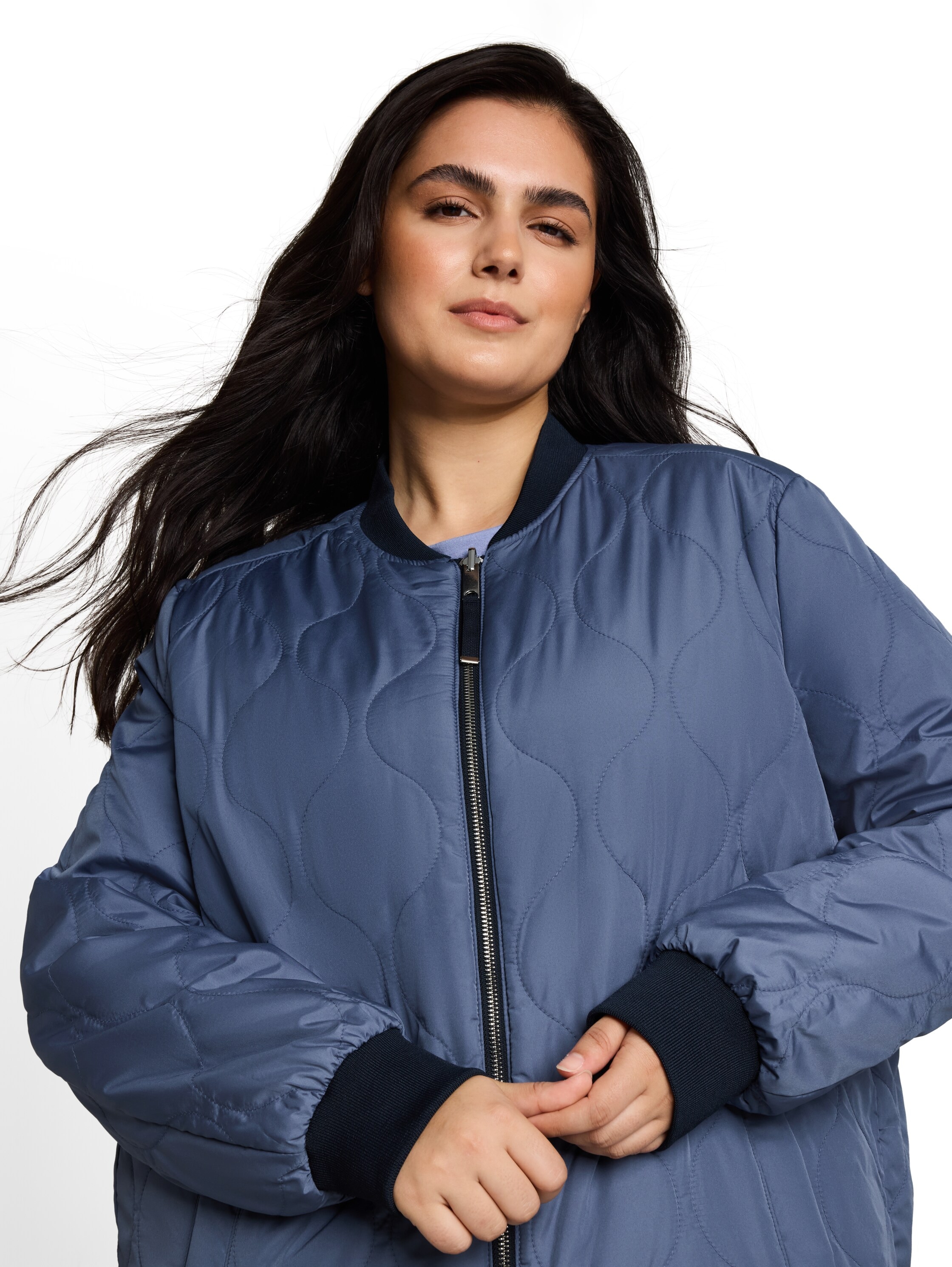 Image of TOM TAILOR PLUS Langmantel im Blouson-Stil / Grosse Grössen