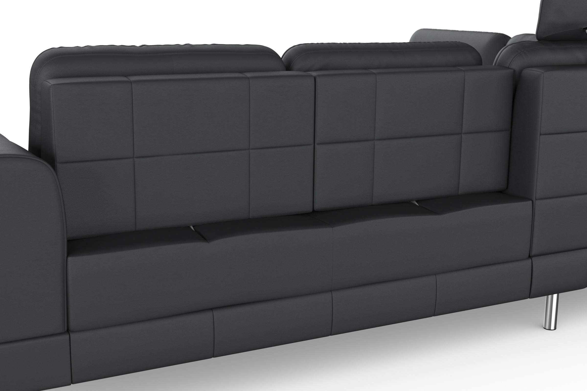 sit&more Ecksofa »Bendigo L-Form«, inklusive Sitztiefenverstellung, Bodenfreiheit 12 cm, in 2 Fussfarben