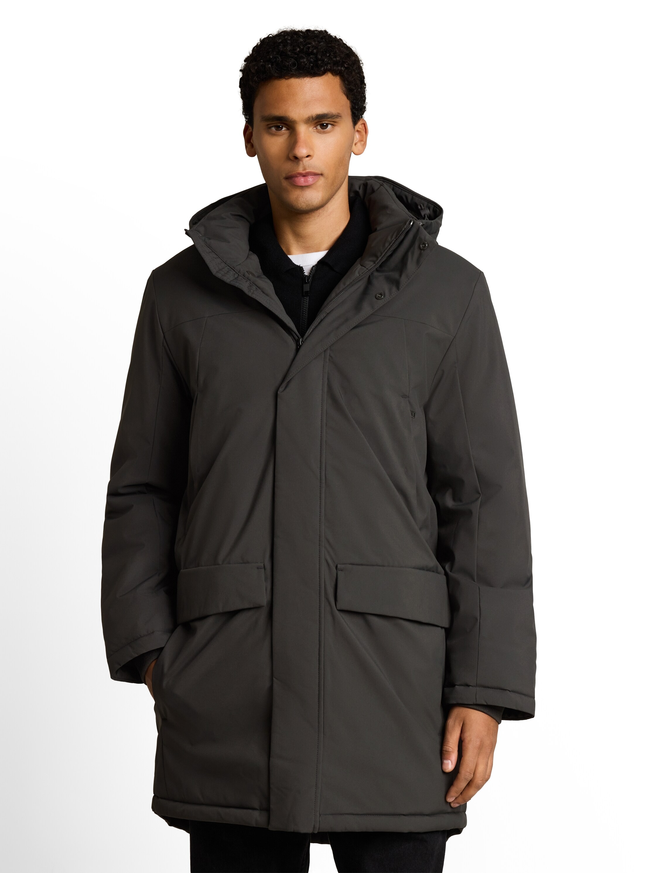 Image of TOM TAILOR Denim Parka mit Kapuze mit Kapuze und Reissverschluss