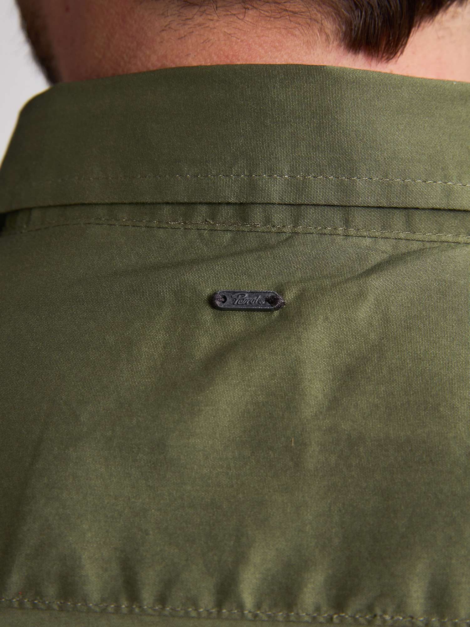 Petrol Industries T-shirt à manches longues mit Button-Down Kragen