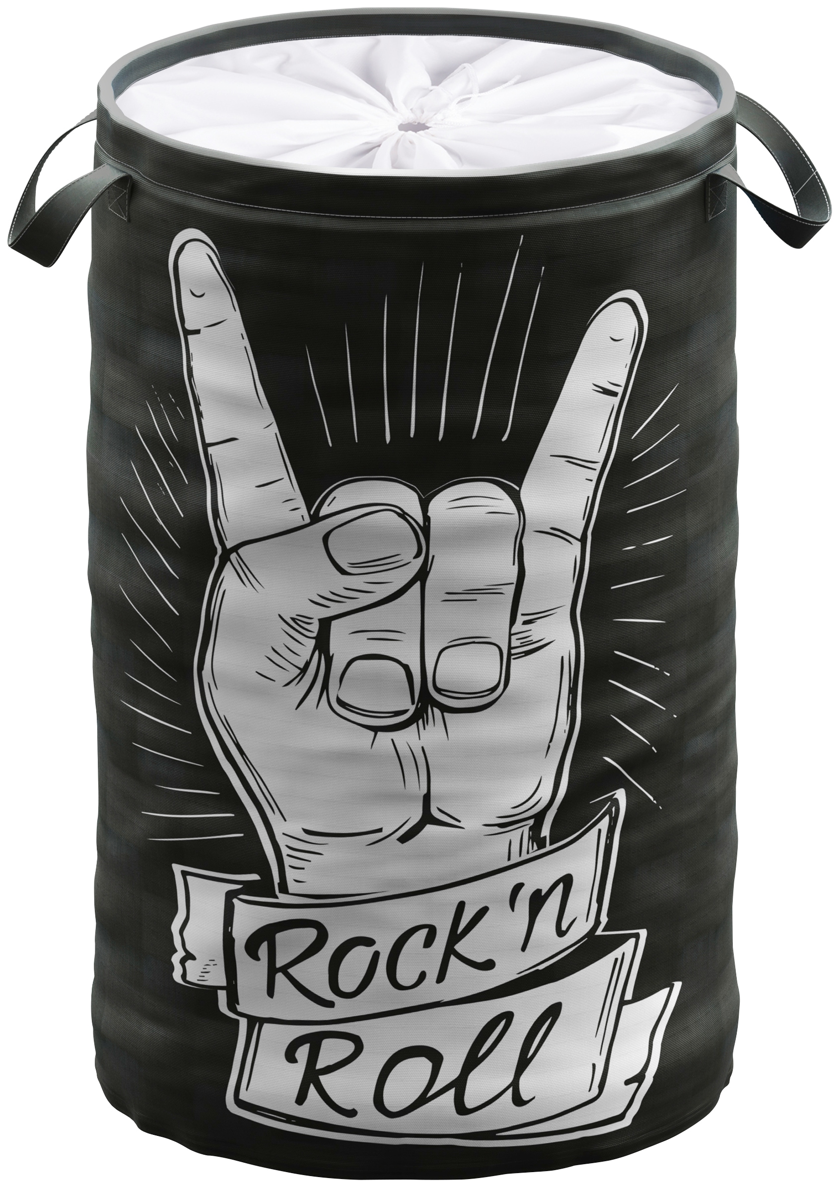 Wäschekorb »Rock ’n’ Roll«, 60 Liter, faltbar, mit Sichtschutz