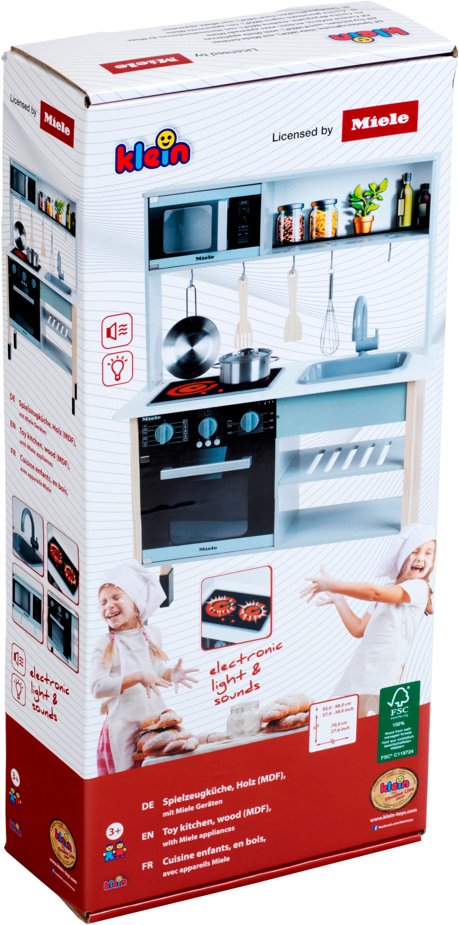 Klein Spielküche »Miele« mit Zubehör aus Holz und Metall