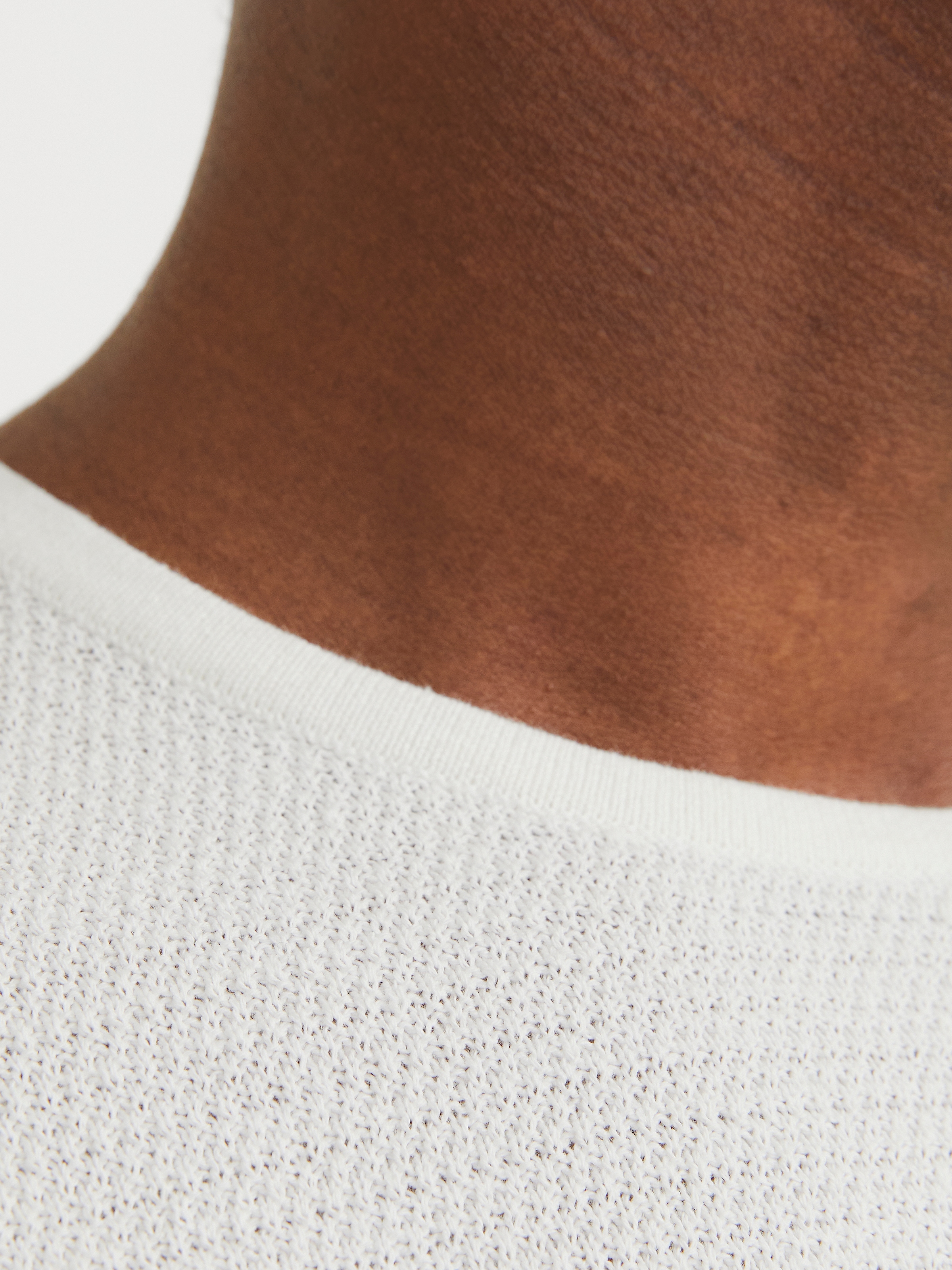 Jack & Jones Rundhalspullover »JJEGEORGE KNIT CREW NECK NOOS«, in Strick Optik