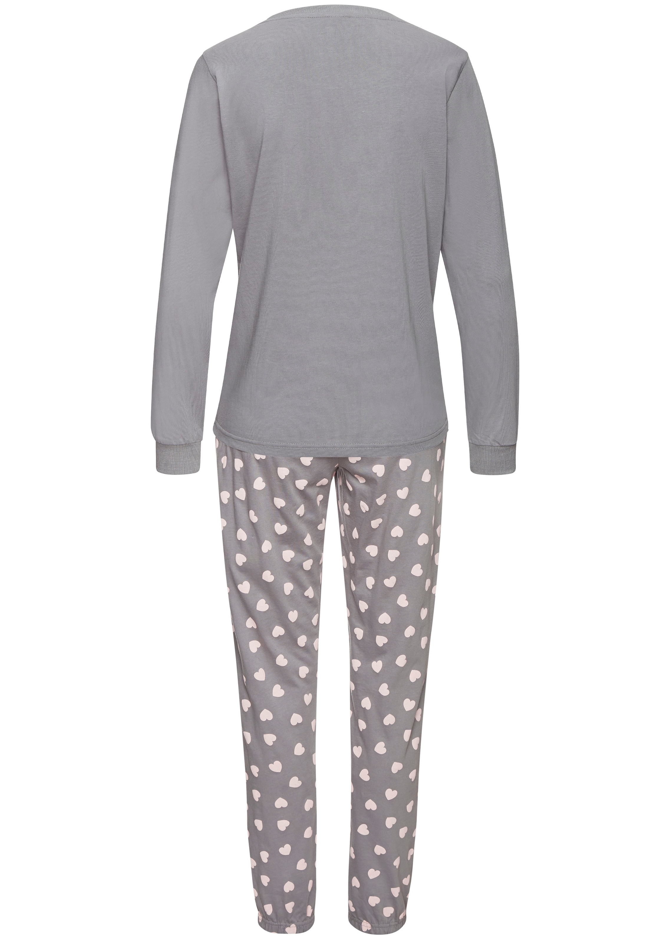 Vivance Dreams Pyjama Ensemble, 2 pièces mit süssem Herzmuster