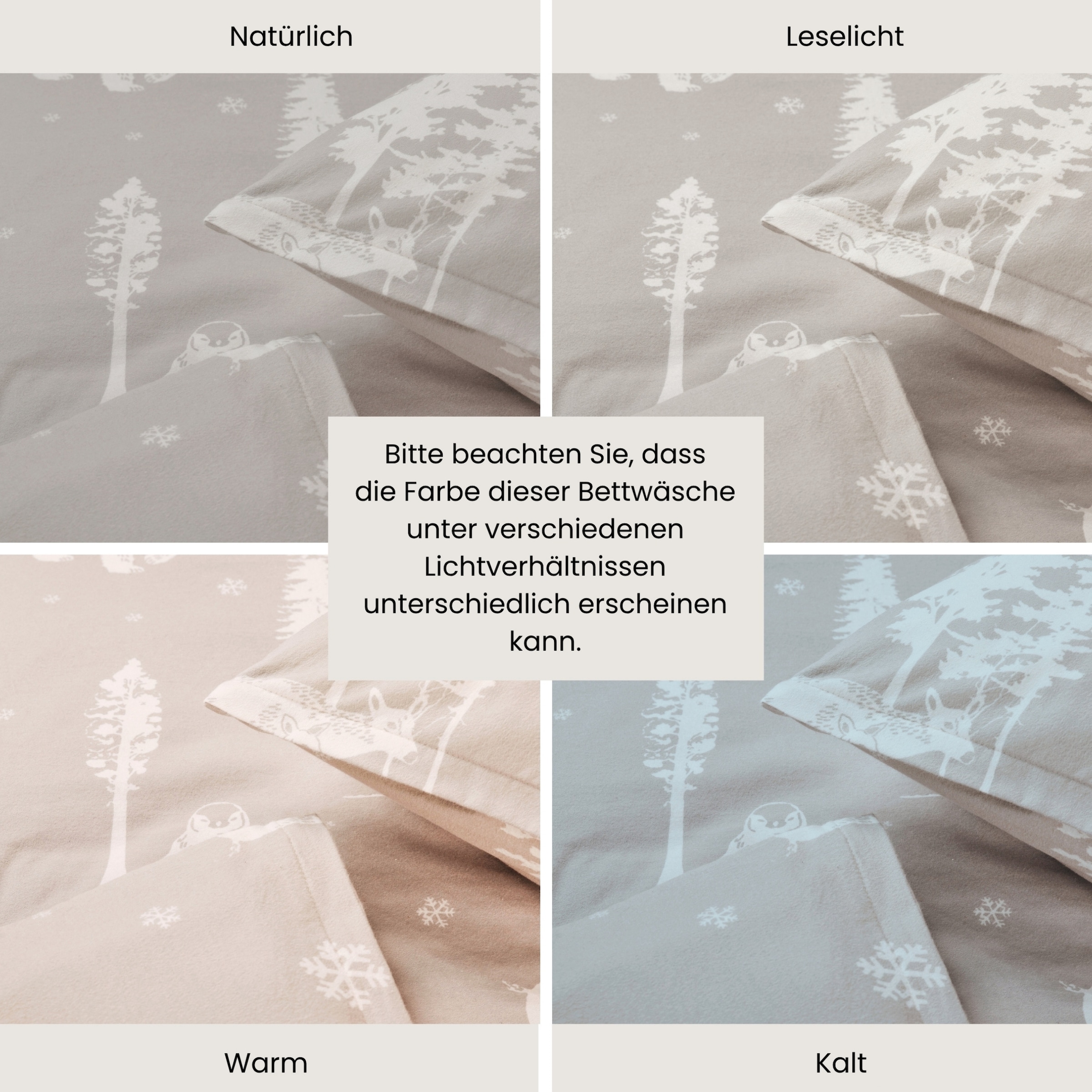 Schiesser Bettwäsche »Nordic aus weichem Baumwollflanell mit nordischem Muster« 2 Stk. Made in Green