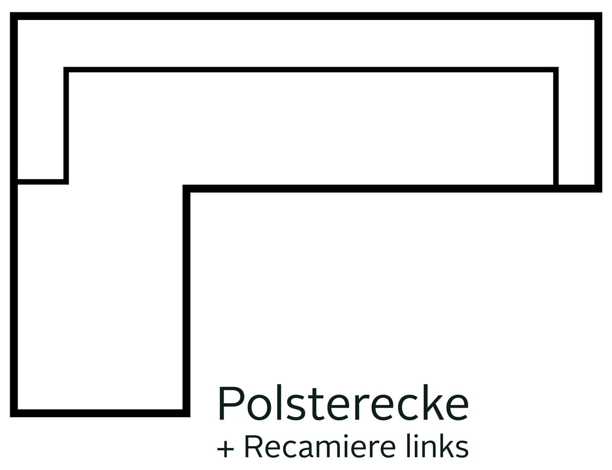 Home affaire Ecksofa »TRIPLO optionale Schlafsofa mit Bettkasten, Masse B/T/H: 234/164/89 cm«, L-Form wahlweise mit Bettfunktion - Liegefläche 132x210 cm