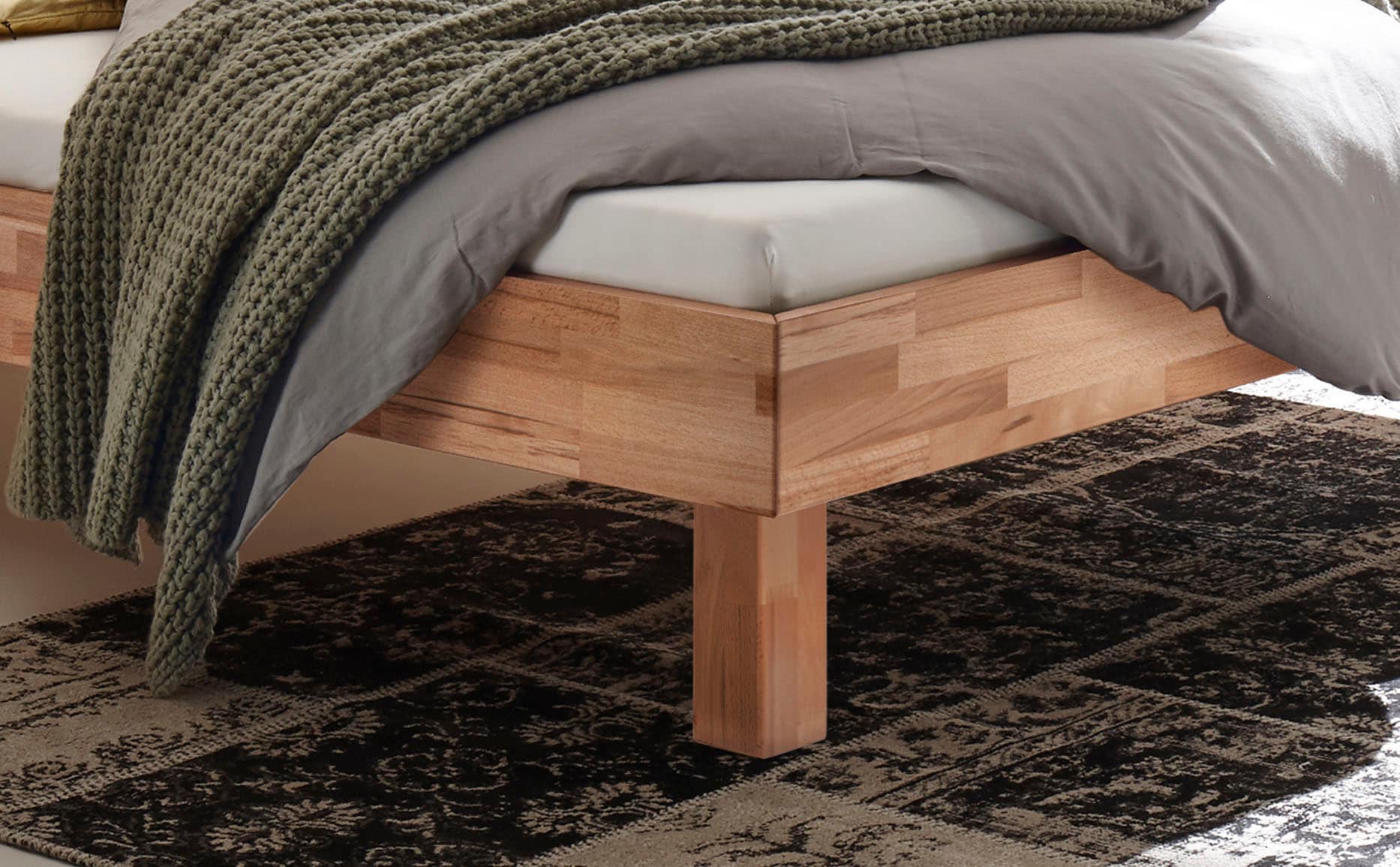 HASENA Lit en bois »Prato« hauteur des pieds 20 cm