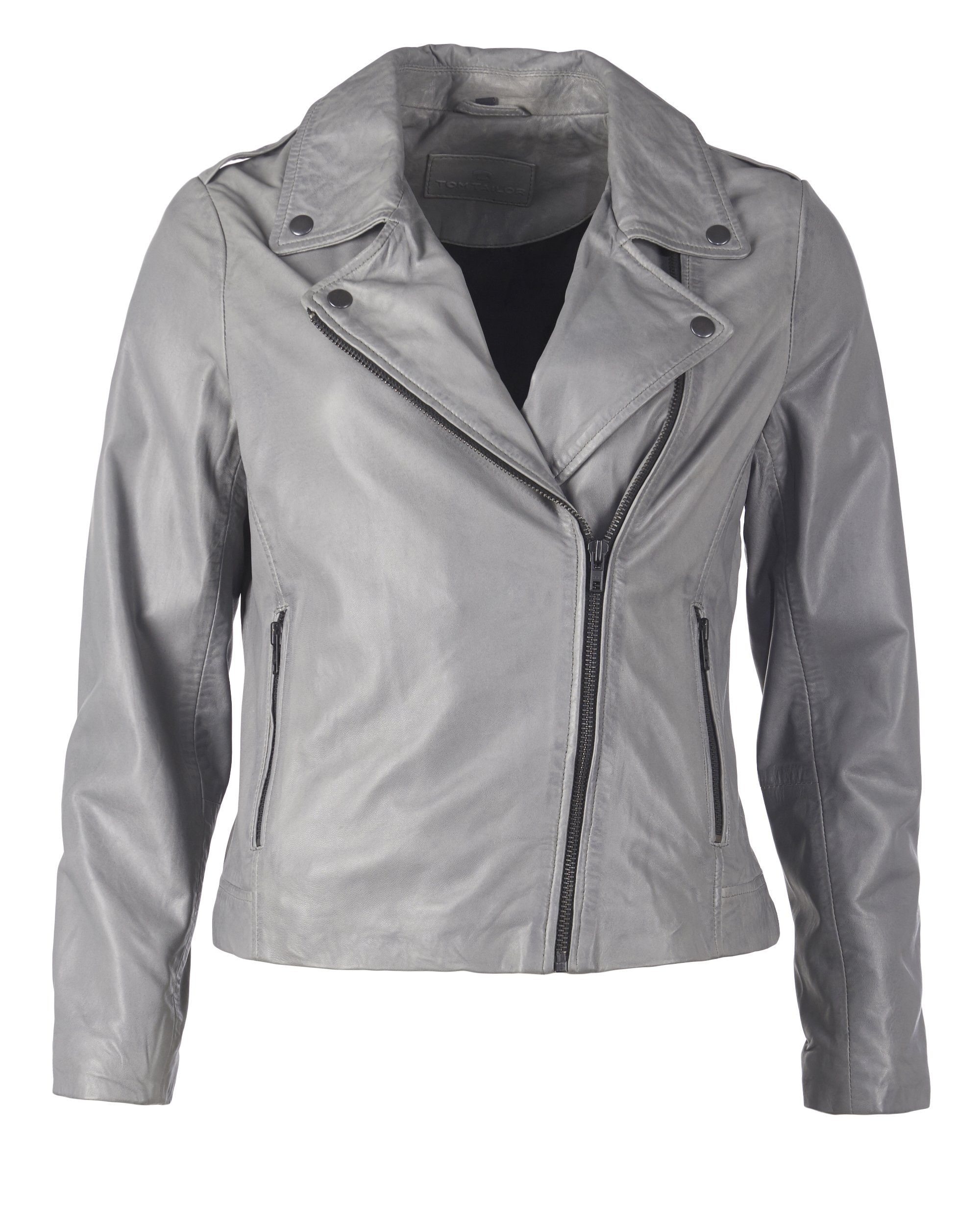Lederjacke mit asymmetrischem Reissverschluss »TTW9003«